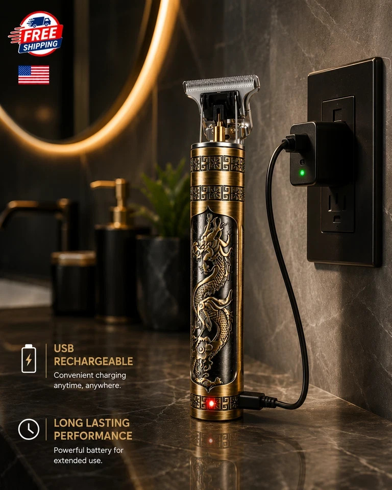 Vintage T9 Barbeador Dragon Beard Hair Trimmer Cutter Machine for Men
