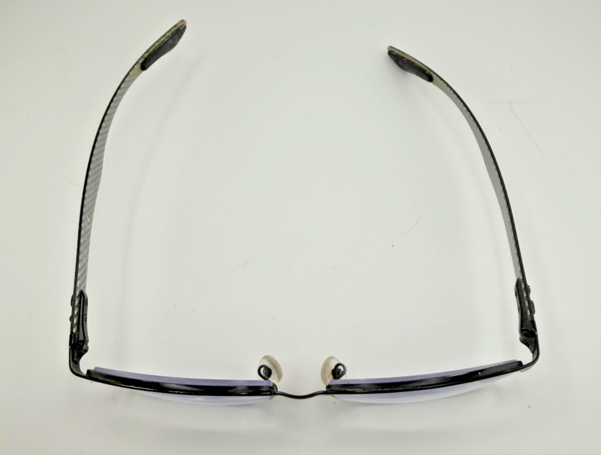 RAY-BAN EYEGLASSES FRAMES ONLY RB8412 2503 BLACK HALF RIM 54-17-145