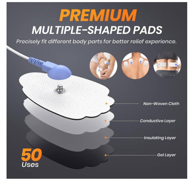 Tens Unit Machine Muscle Stimulator Electric Pulse Massager For Pain Relief NEW