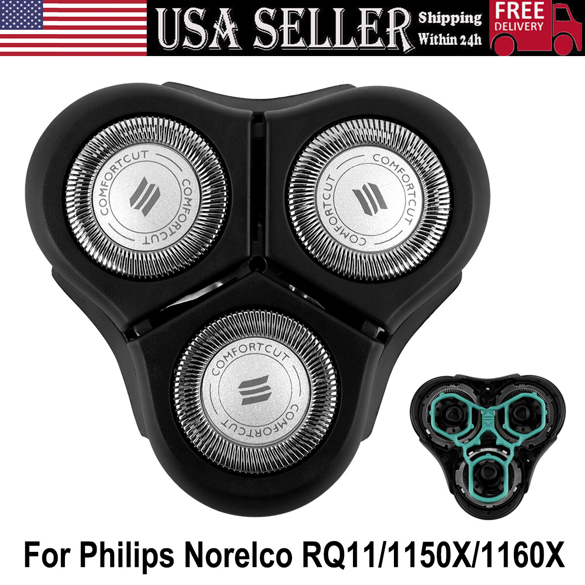 For Philips Norelco RQ11 1150X 1160X Shaver Razor Head Blade Cutter Replacement