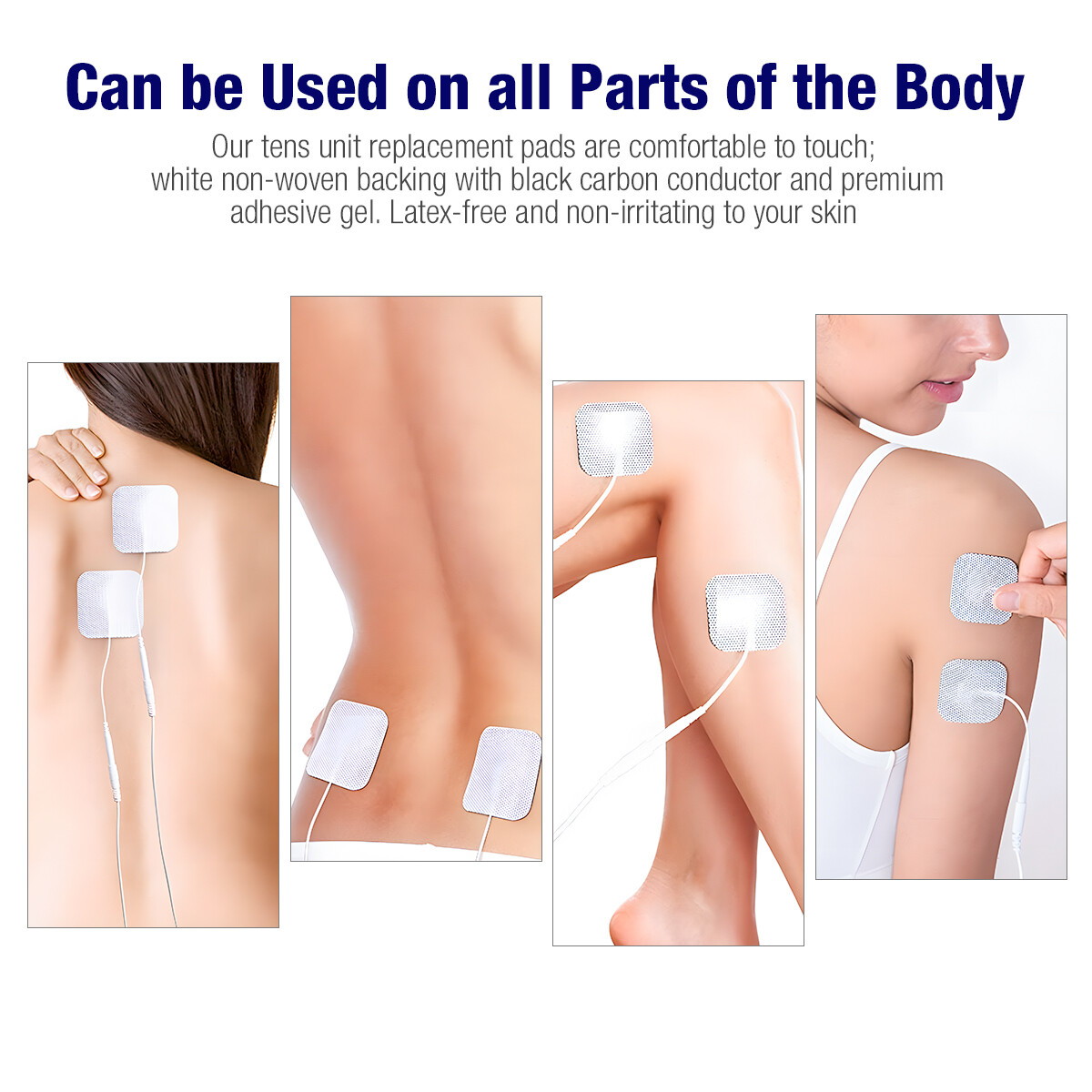 Replacement 40Pcs Electrode Pads For Massagers Units Therapy Machine 5x5cm