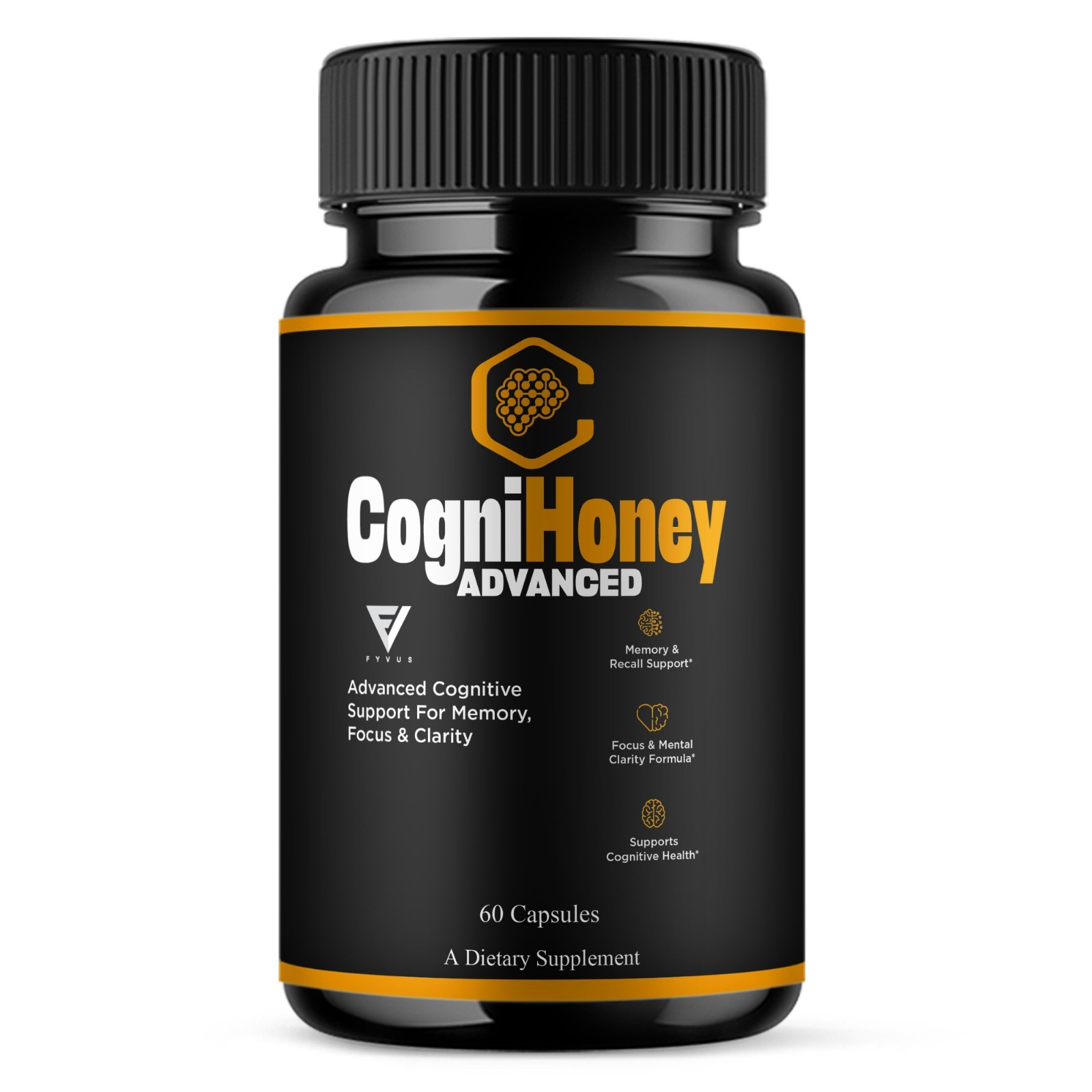 CogniHoney Advanced Capsules, Cogni Honey Cognitive Support (60 Capsules)