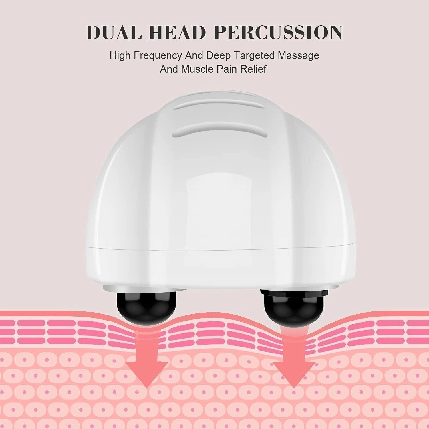 Handheld Full Body Electric Massager Deep Tissue Percussion Wand Back Neck