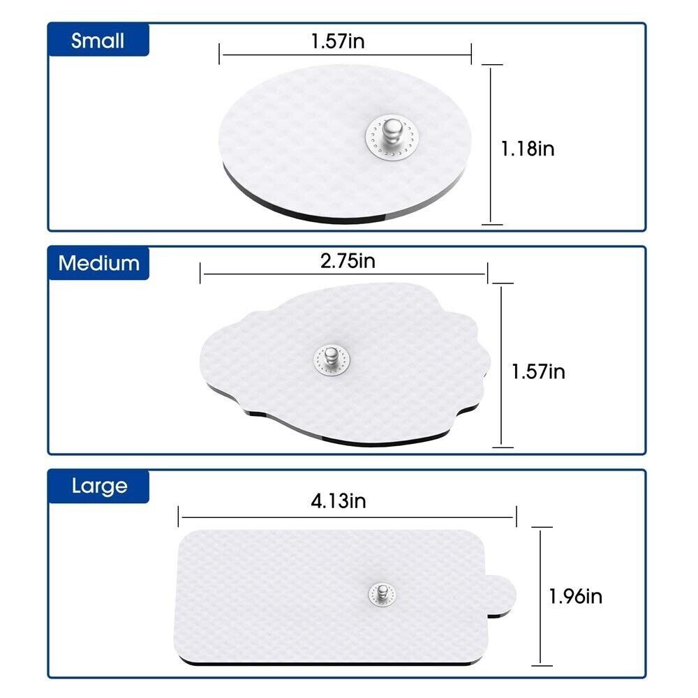 40X Electrode Pads EMS Replacement S+M+L Pads Muscle Stimulator New