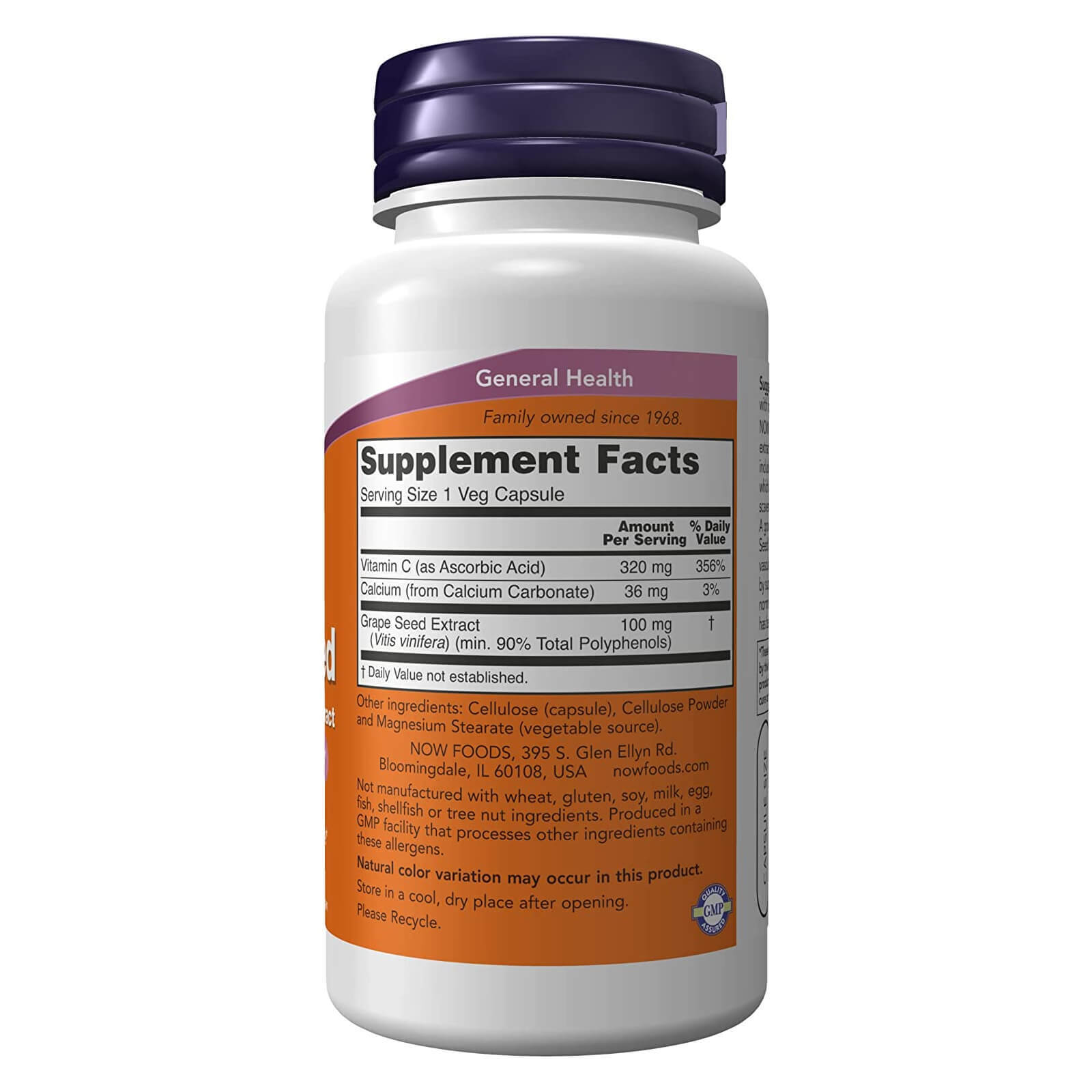 3 x NOW Grape Seed Extract OPC Antioxidant 100 mg 100 VCaps