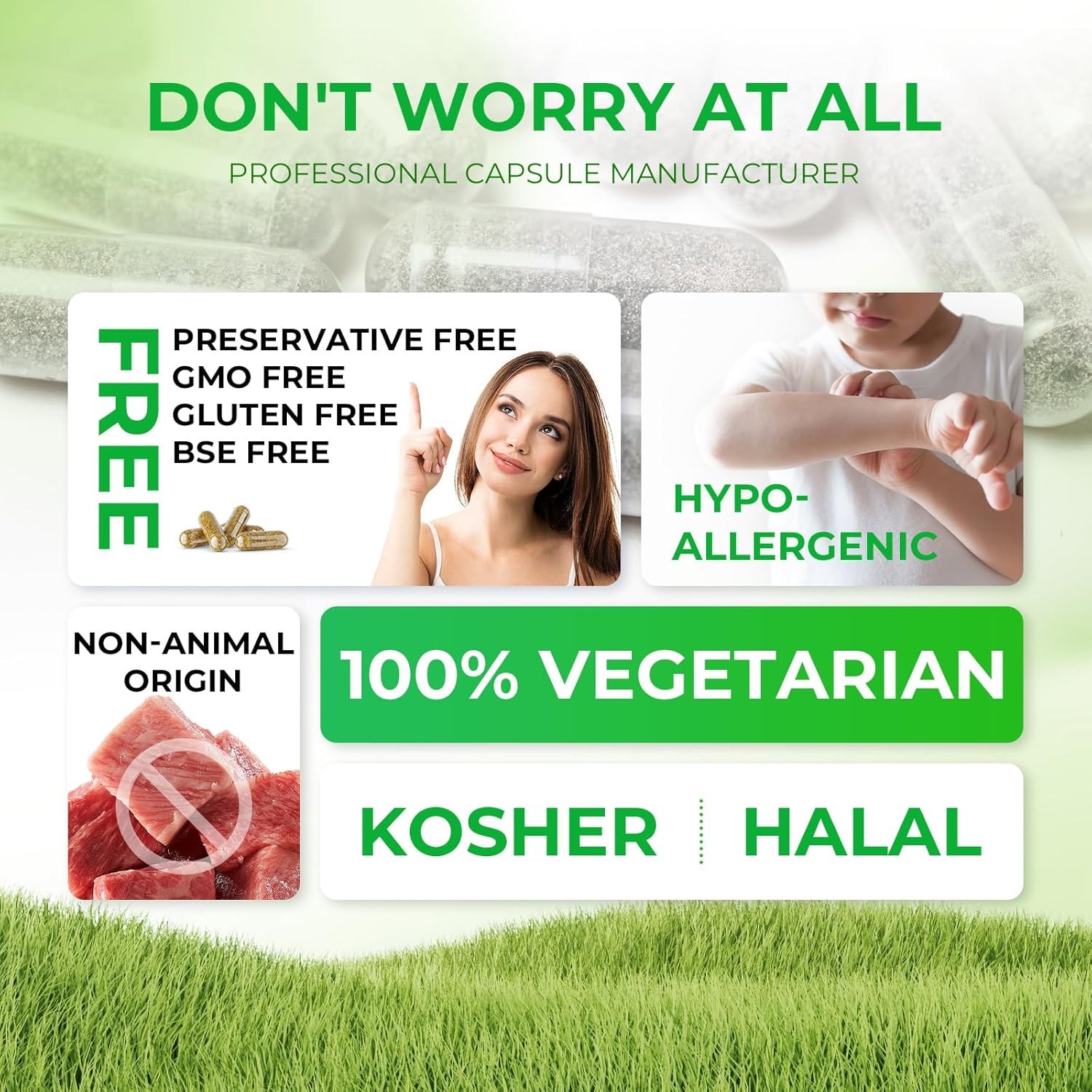 Size 00 Clear Empty Vegan Capsules Vegetarian Veggie Capsules Pills Caps HPMC