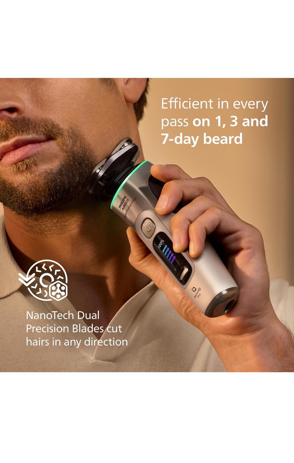 Philips Norelco I9000 Prestige Ultra Electric Shaver, Wet Dry, XP9201/88