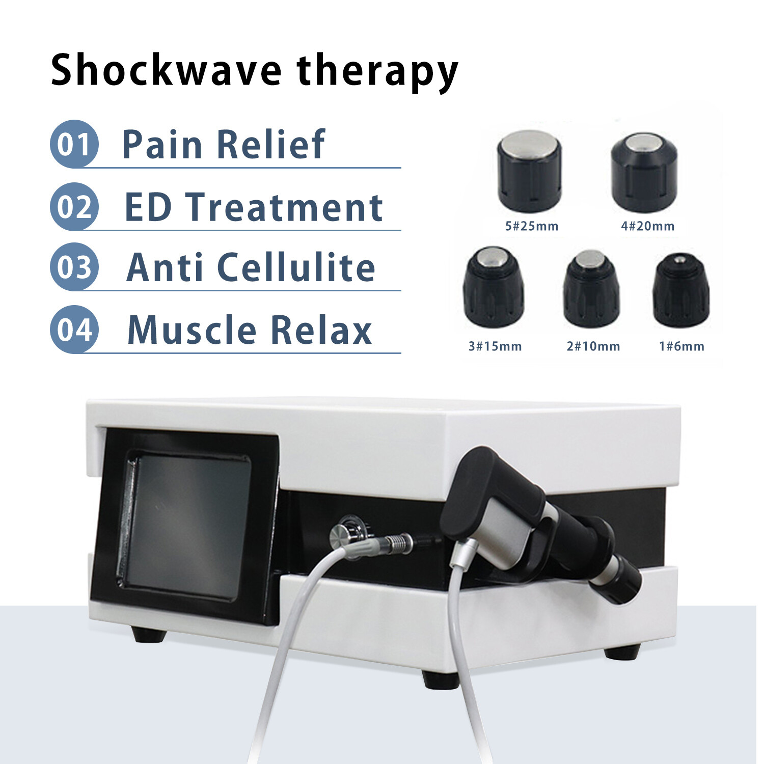 Shockwave Therapy Machine Radial Pneumatic Shock Wave ED Treatment Pain Relief