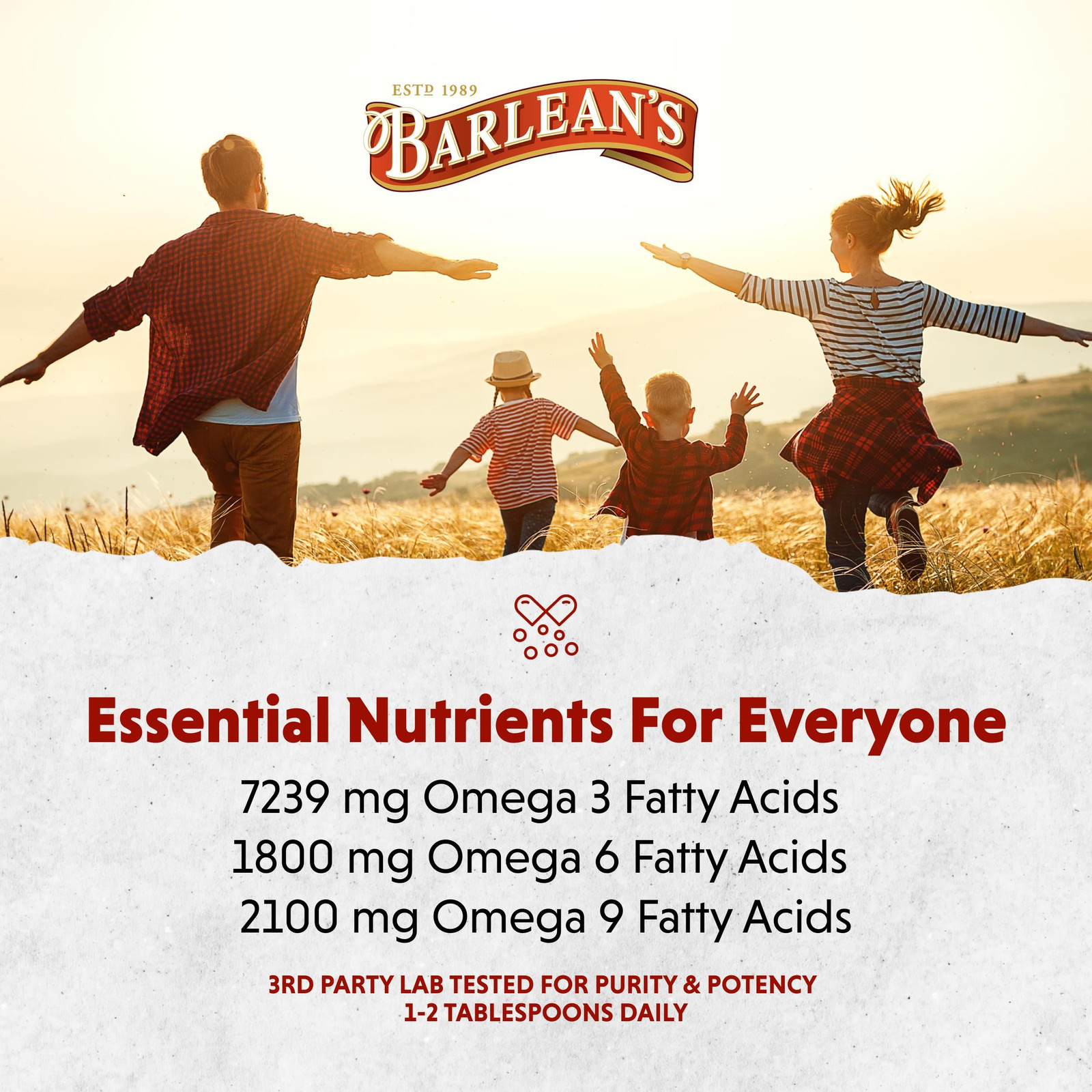 Barlean’s Lignan Flax Oil with 7,230mg ALA 32 Fl Oz (Pack of 1), Default