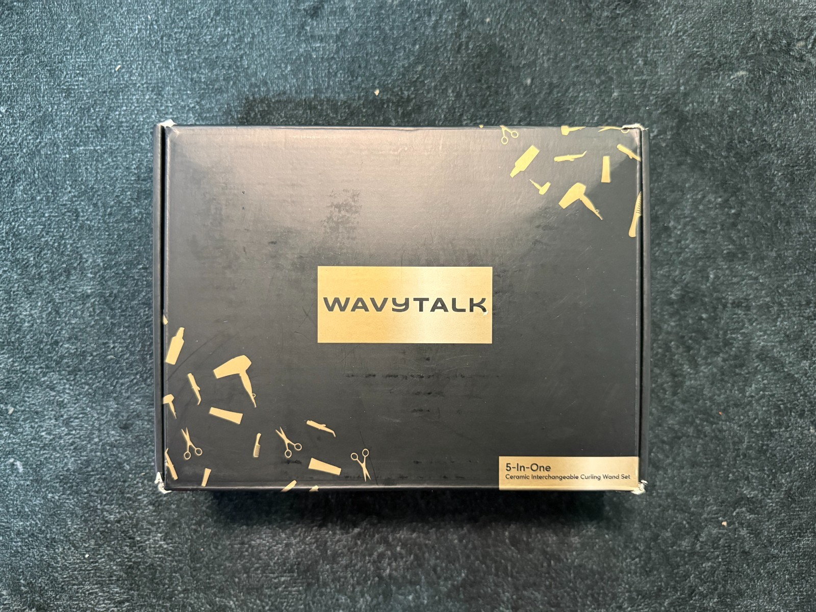 Wavytalk 5 in 1 Curling Wand Set Ceramic 0.5-1.25 Thermal Brush Open Box