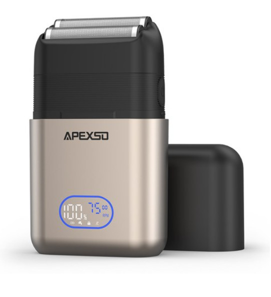 APEXSO Men Electric Shaver Portable Razor High Power Wet Dry IPX6 Waterproof