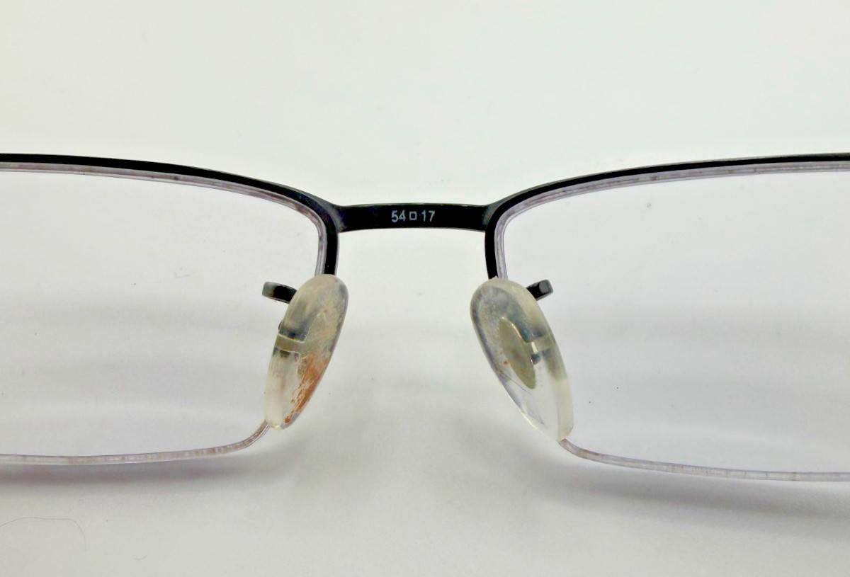 RAY-BAN EYEGLASSES FRAMES ONLY RB8412 2503 BLACK HALF RIM 54-17-145