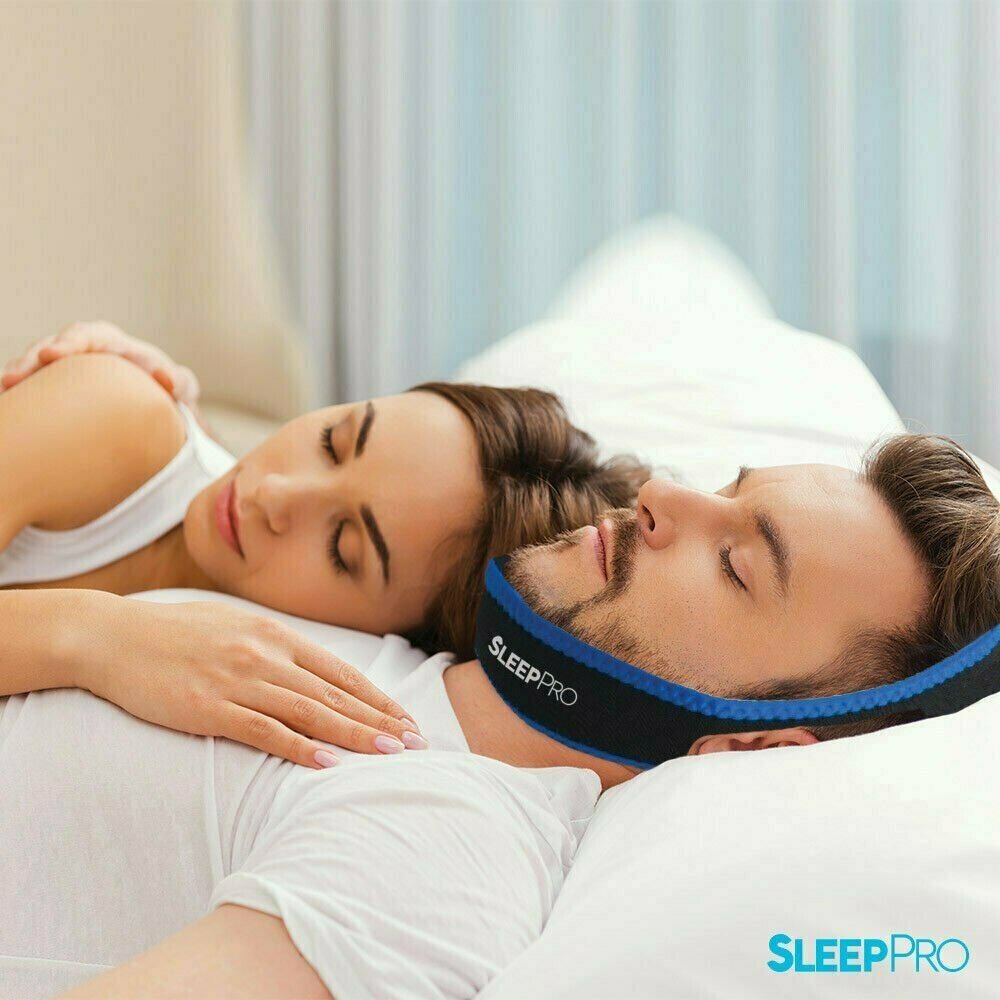 Adjustable Anti-Snore Chin Strap SnoreDoc (SN-003 V2) 77cm Blue
