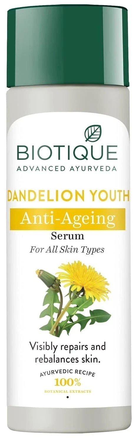Biotique Dandelion Youth Anti Ageing Serum For All Skin Types 190ml