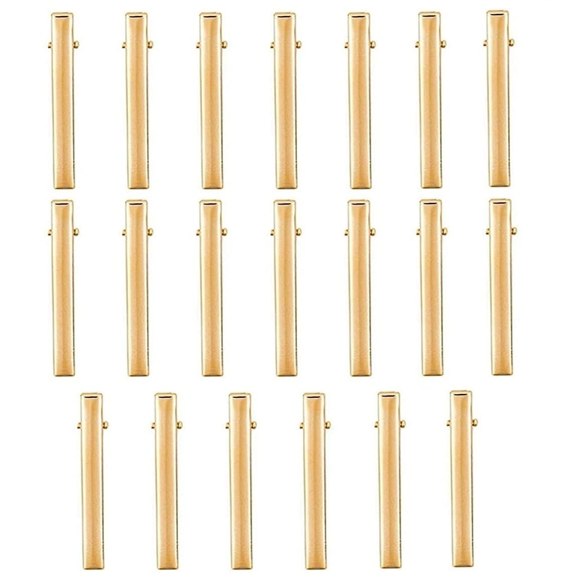 Alligator Hair Clips 20pcs Gold Metal Clamps 20 Count (Pack of 1),