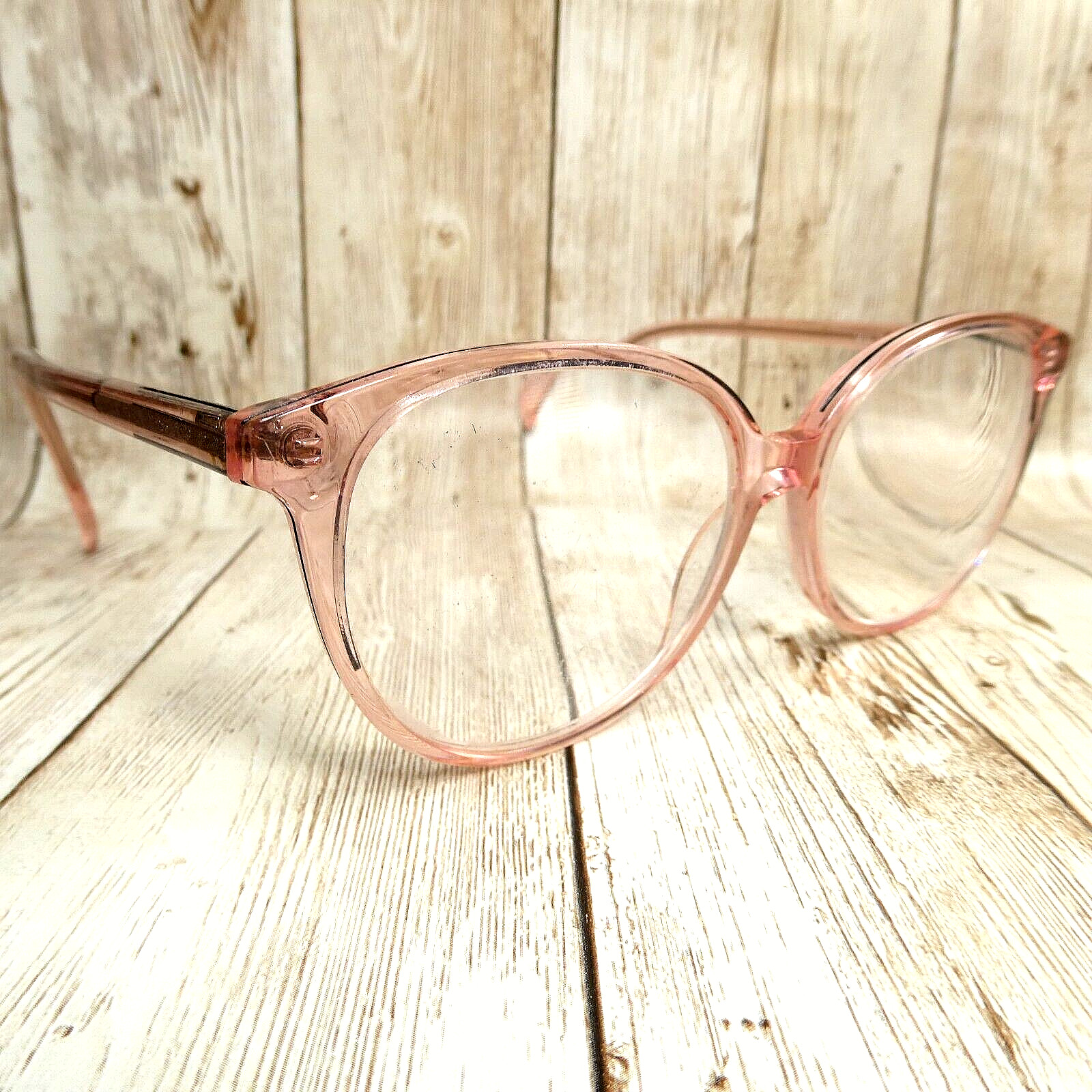 Zenni Pink Round Eyeglasses FRAMES ONLY w/Case – 662819 51-16-136