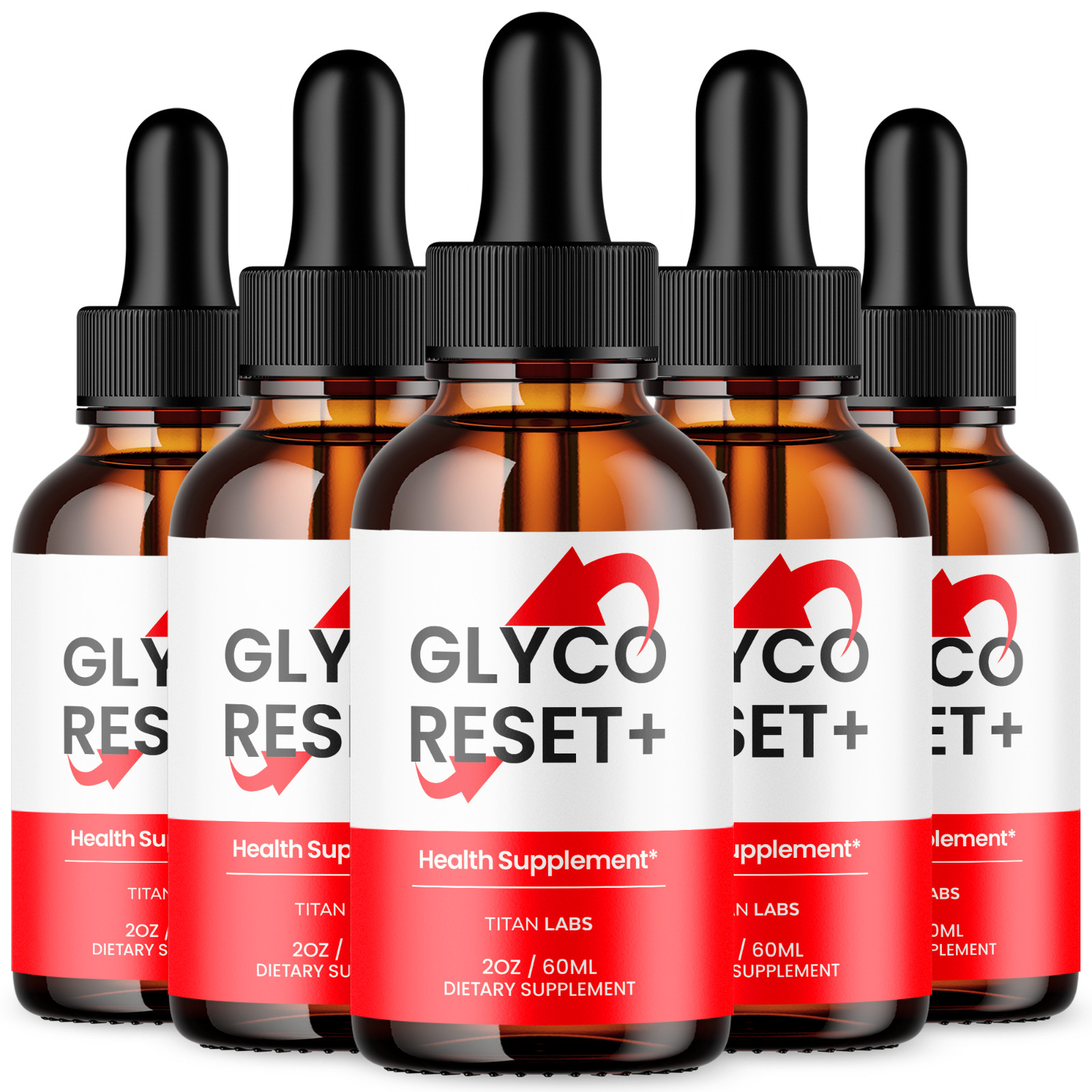 (5 Pack) Glyco Reset Drop Advanced Blood Support Supplement GlycoReset 150 Servs