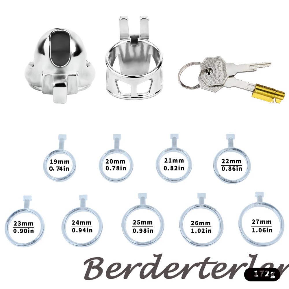 ABS / Stainless Steel Constraint Cages Head Breathable Chastity Lock With Belt