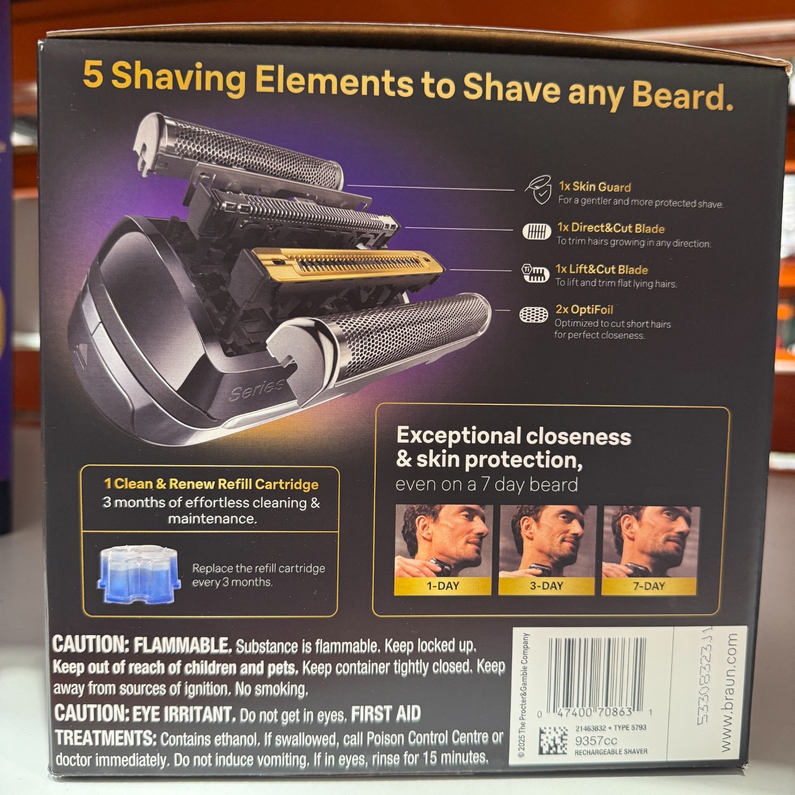 NEW Braun Series 9 9357cc Sport + Electric Shaver with Clean & Charge Station