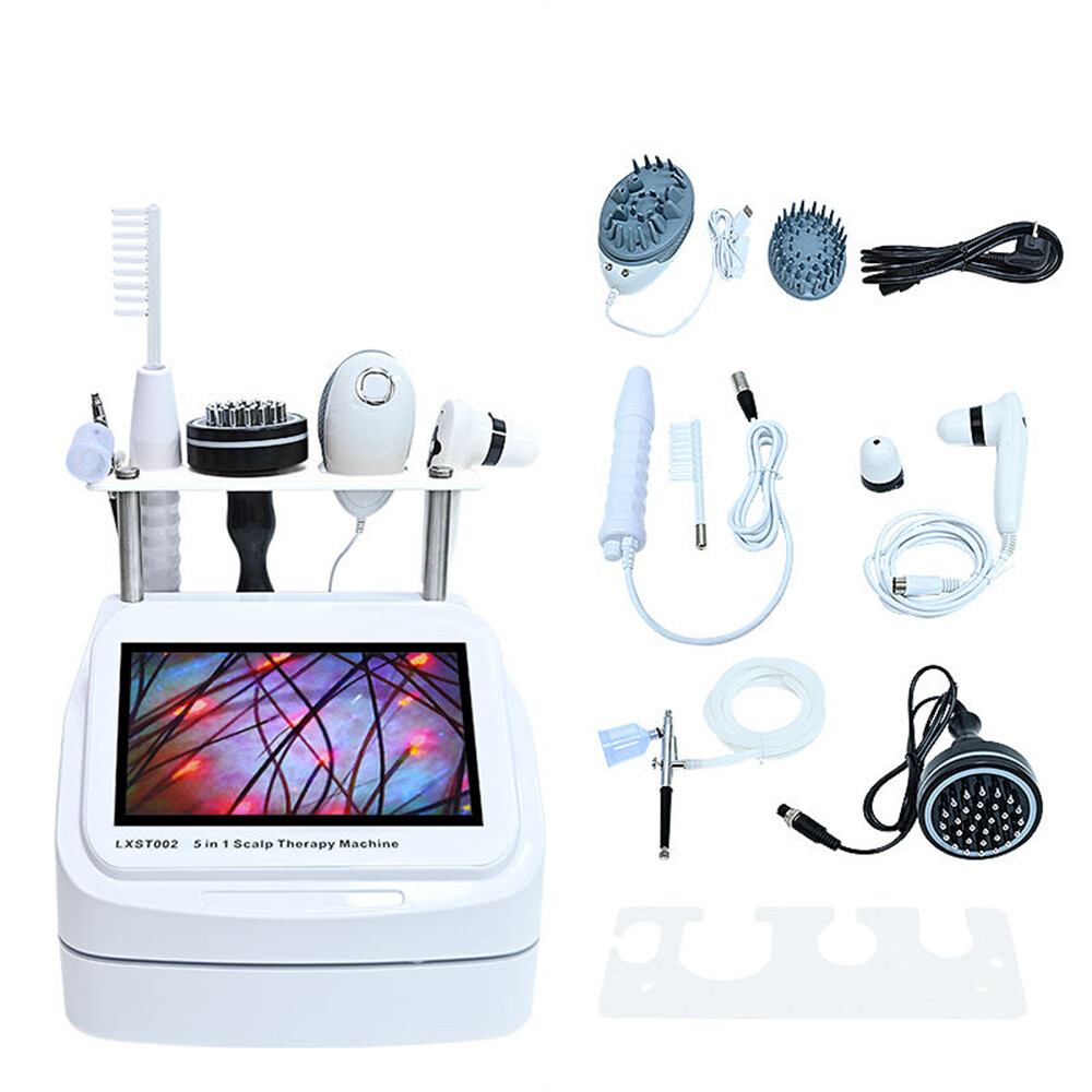 5IN1 Scalp Care Machine Hair Follicle Detector Hair Regrowth Massager FREE EXPRE