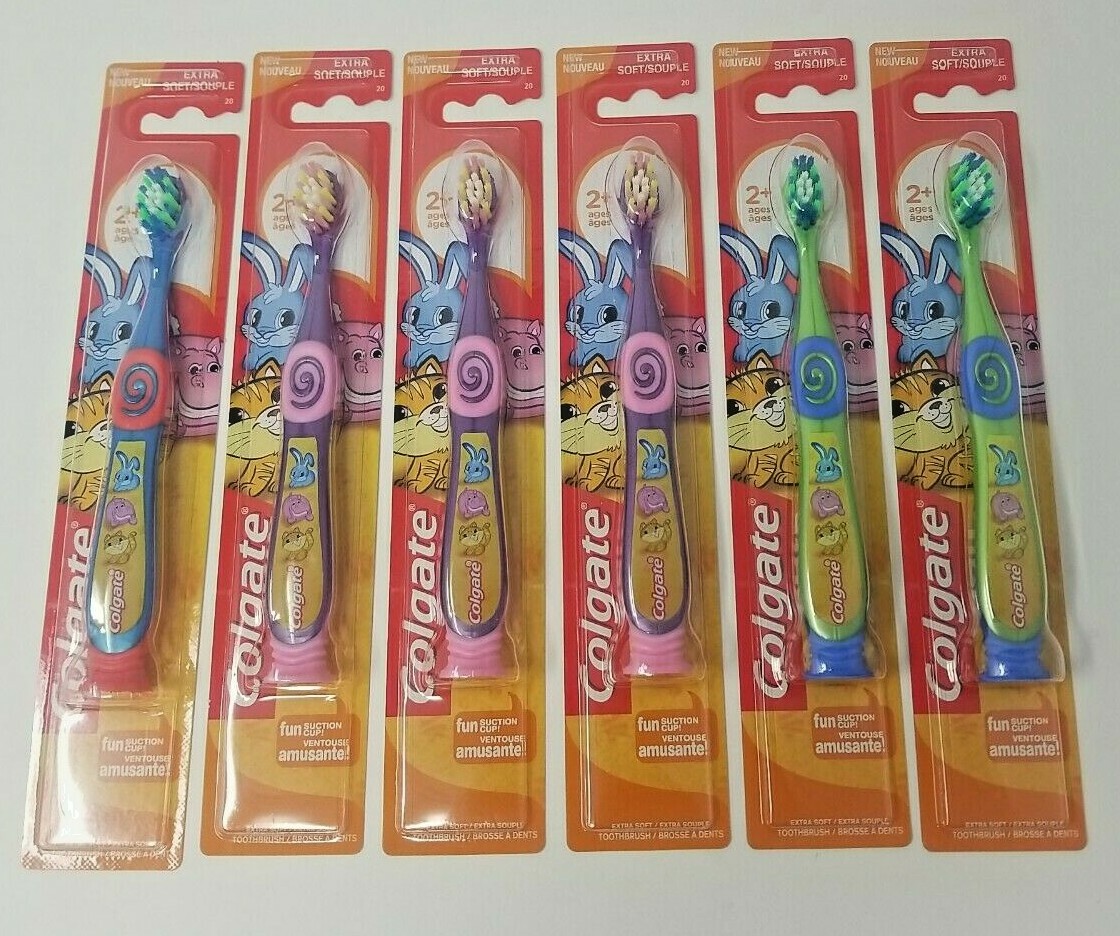 Colgate Kids Extra Soft Toothbrushes For 2+ Year Olds 6 Pack