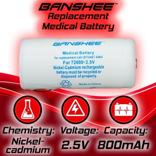 Welch Allyn 78904585 60700 70000 72000 99408 70751 Battery – 2 Year Warranty