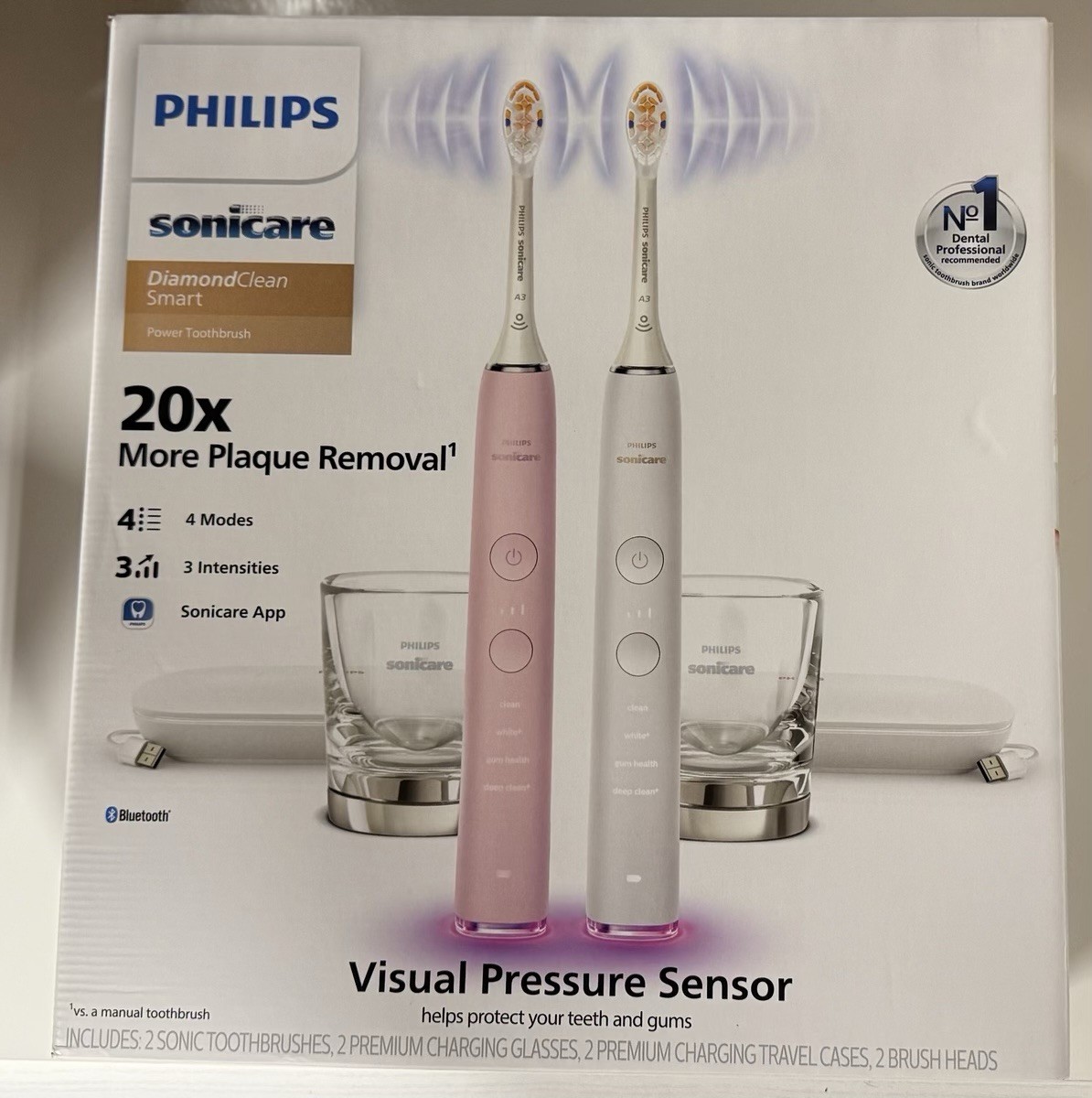 Philips Sonicare DiamondClean Smart Electric Rechargeable Toothbrush 2 SEALED