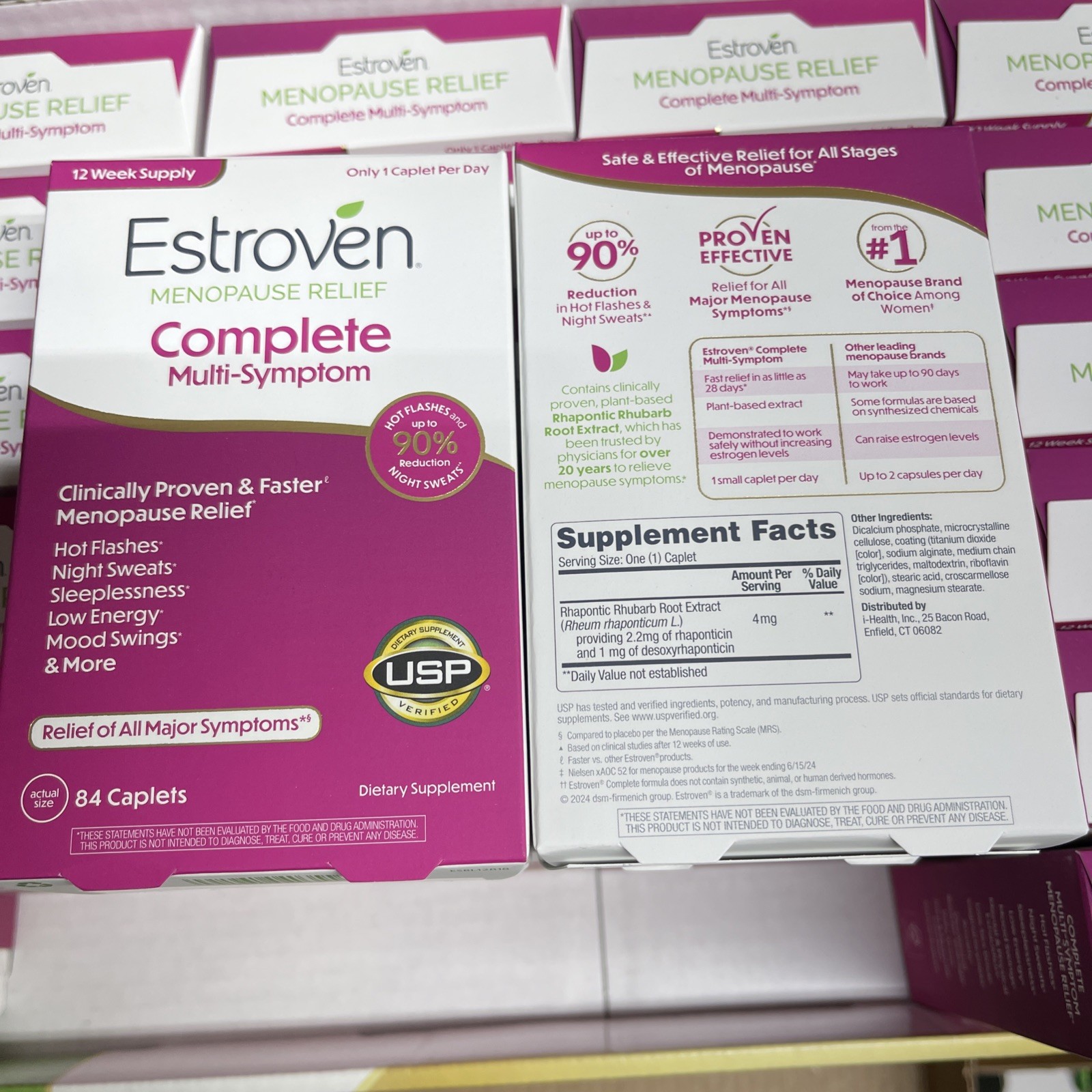 (2)Estroven Complete Multi-Symptom Menopause Relief, 84caps X 2 Pack Exp-09/2027