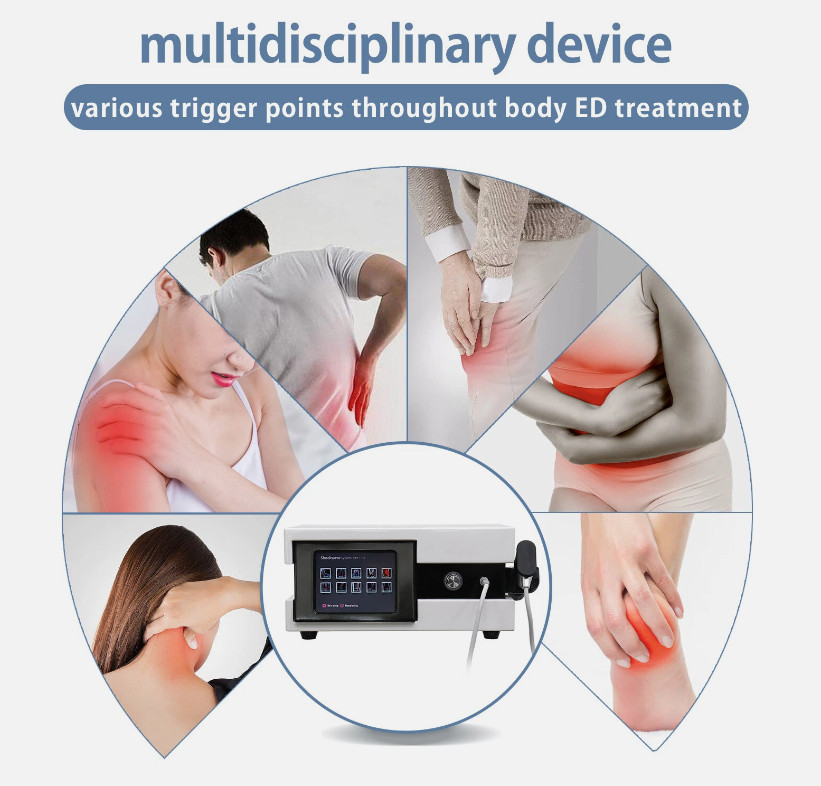 Shockwave Therapy Machine Radial Pneumatic Shock Wave ED Treatment Pain Relief