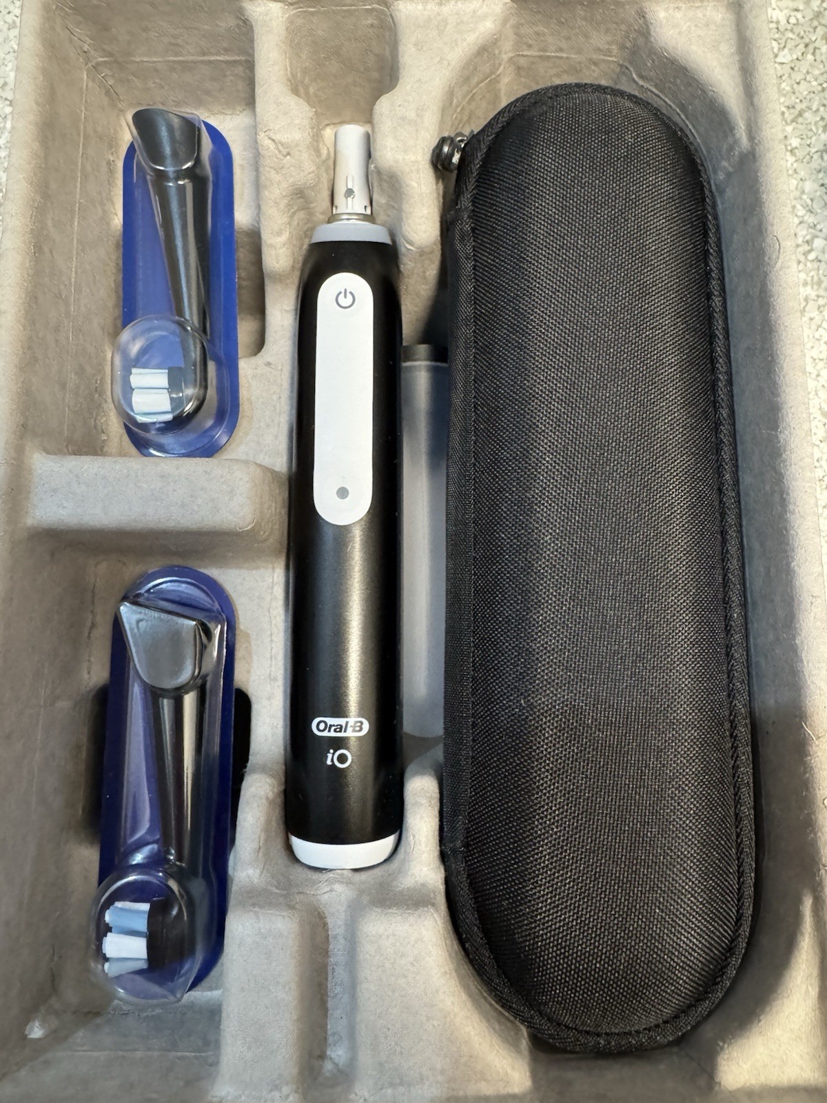 Oral-B iO Series 3 Limited Electric Toothbrush Black w/ 2 Brush Heads Open Box