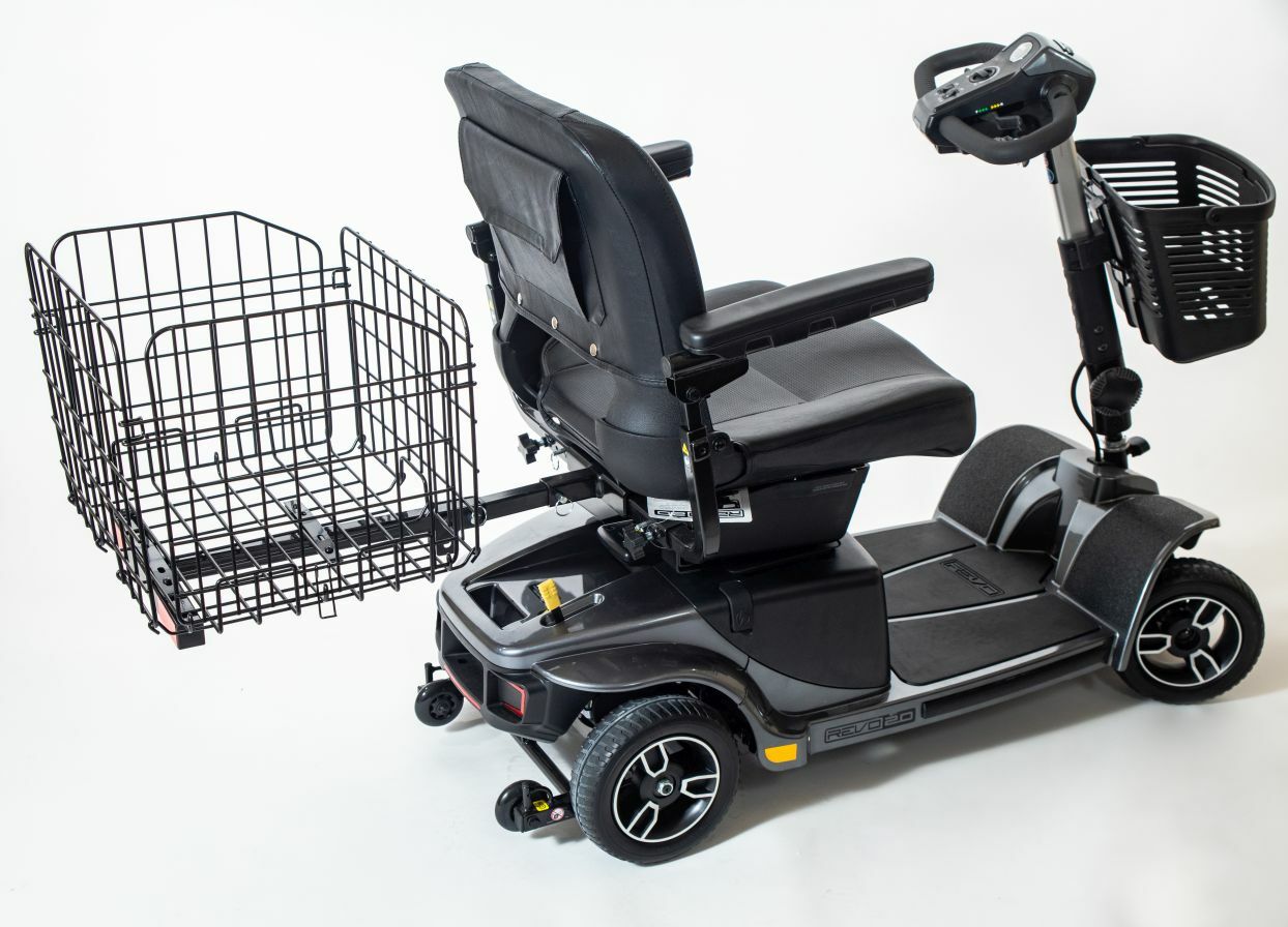 Folding Rear Basket Accessory for Pride Mobility Scooter Sturdy New Design