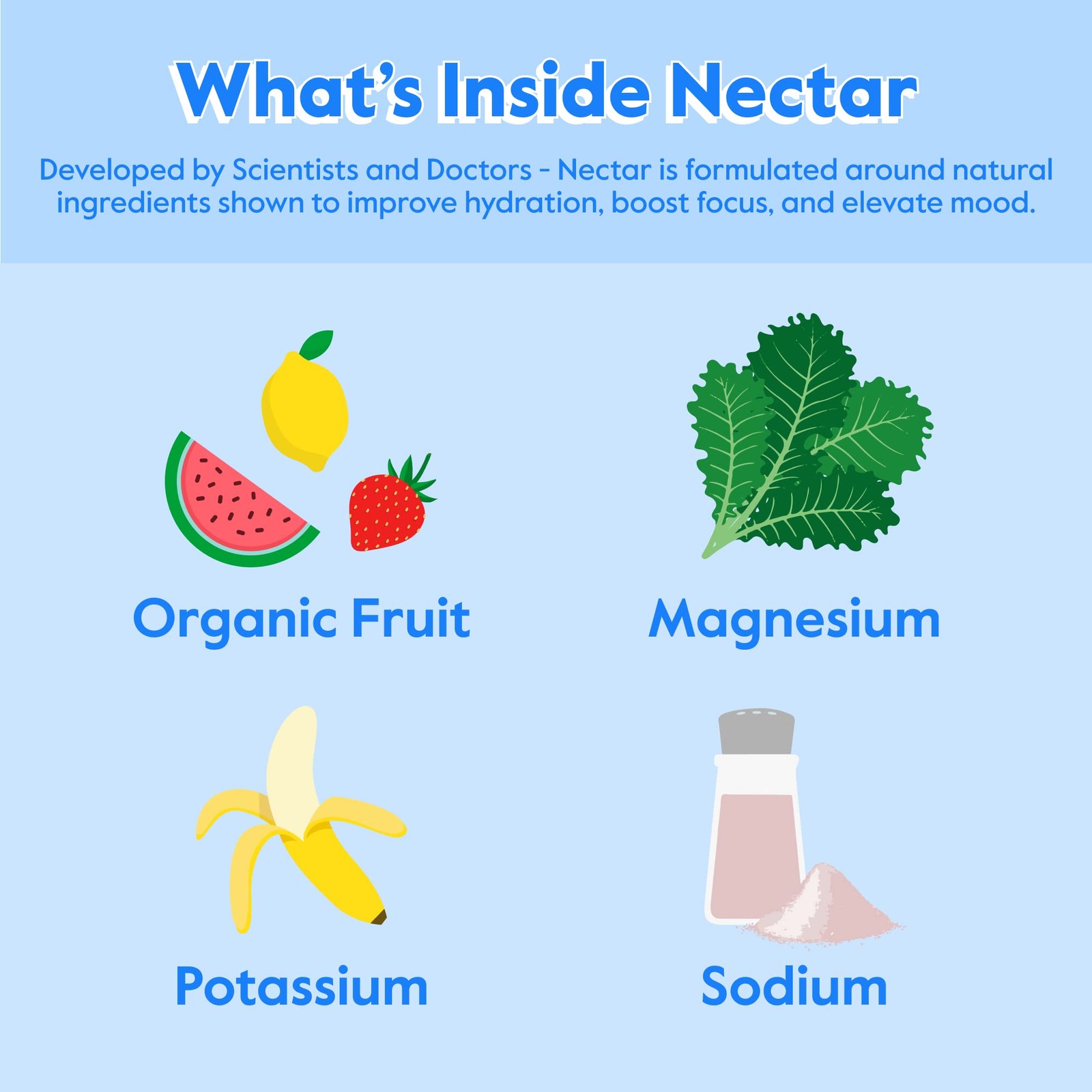 Nectar Hydration Packets – Electrolytes Powder Packets – Sugar Free & 0 Calorie