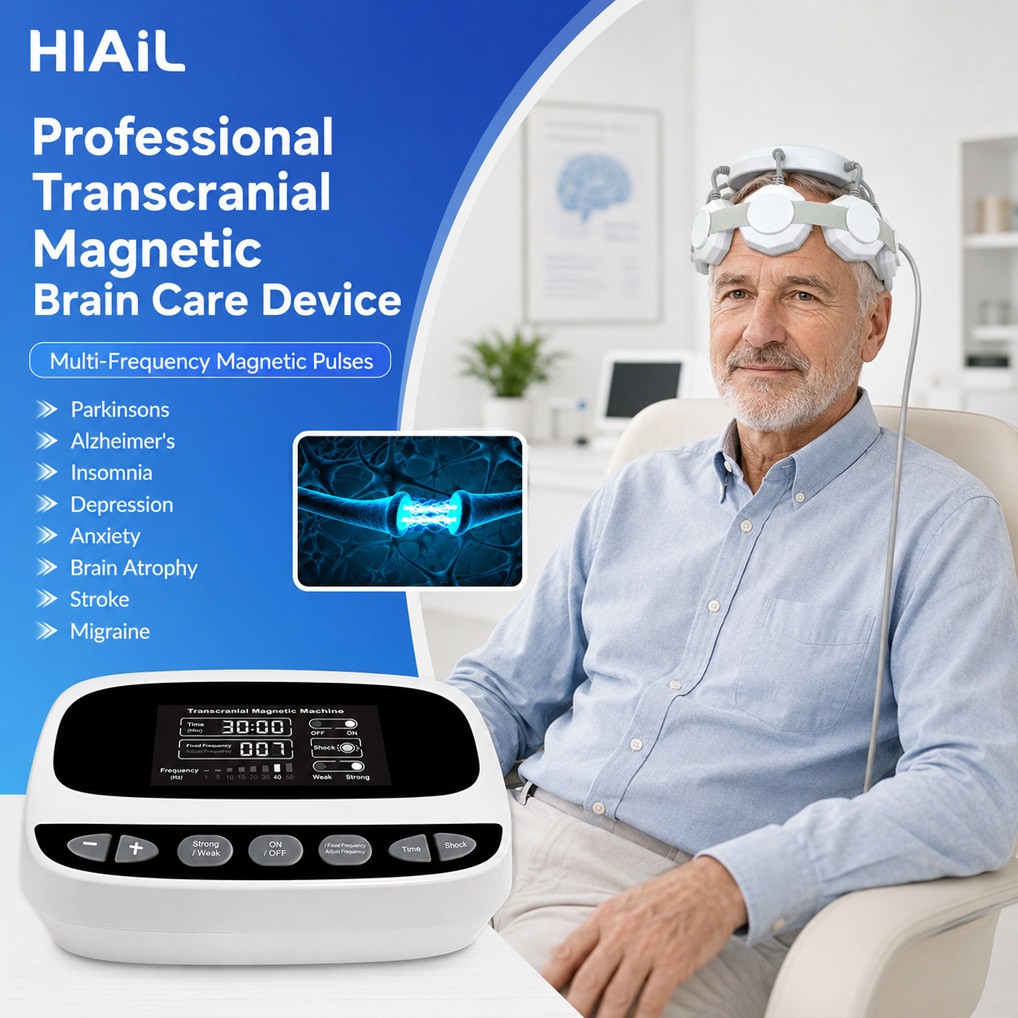 Transcranial Magnetic Therapy Device for Depression Anxiety Stroke and Migraine