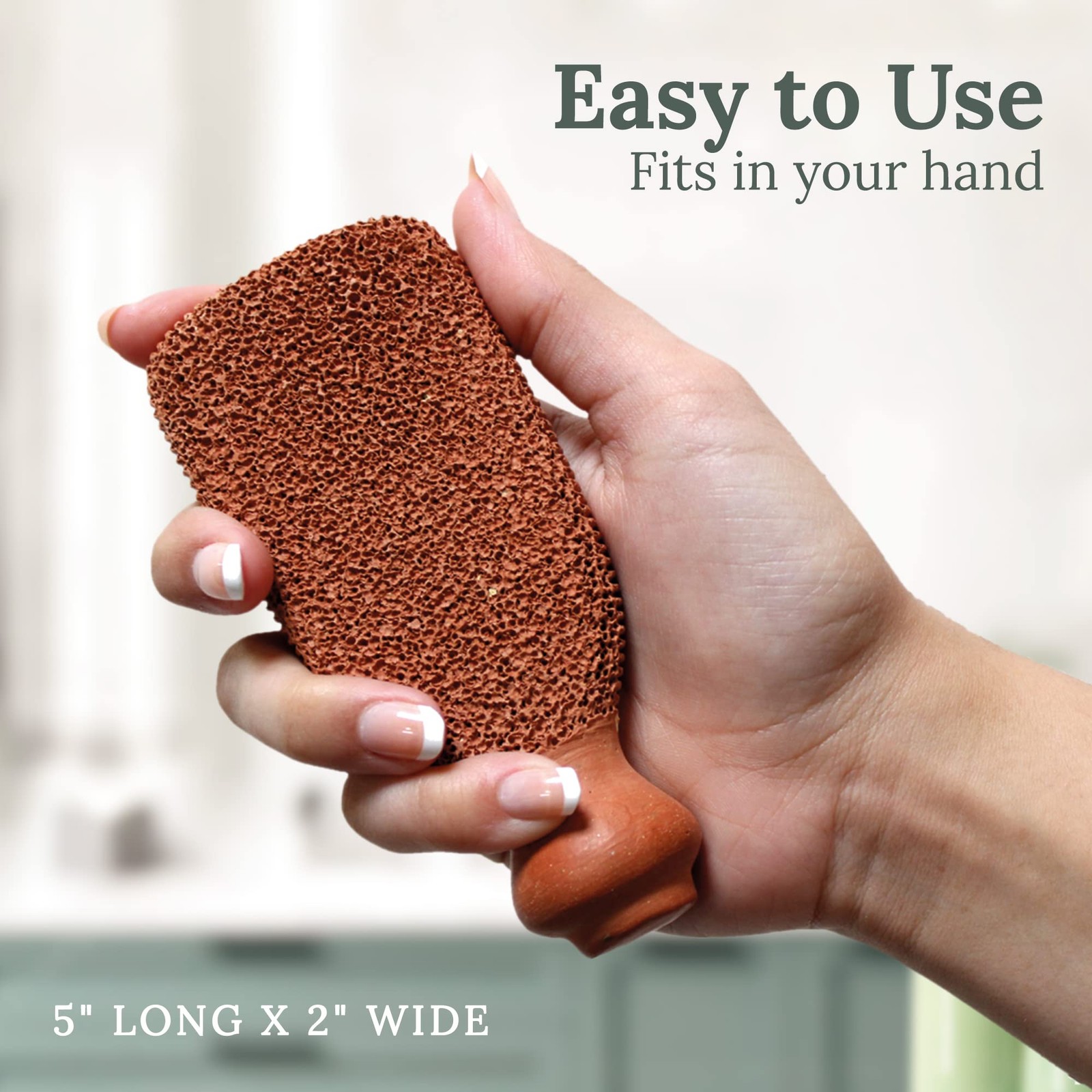 Pumice Stone for Feet Lasts 5+ Years Foot Exfoliator Scrubber Callus Remover …