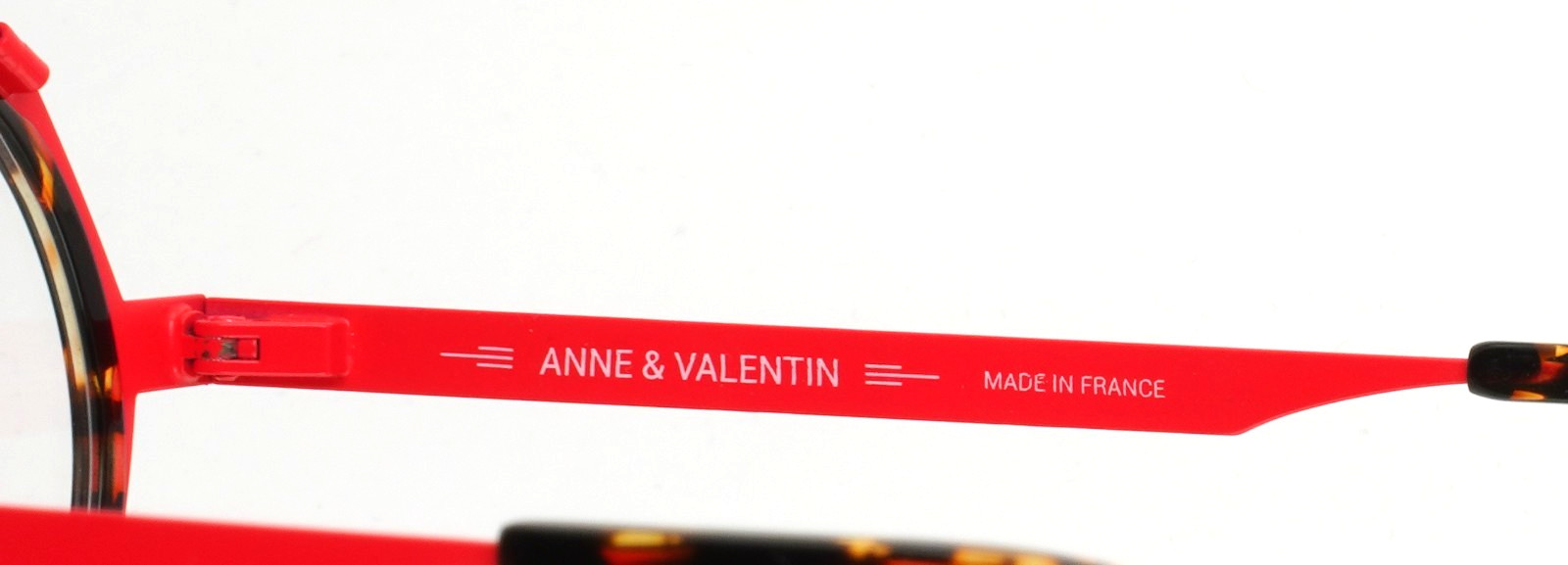 ANNE ET VALENTIN Flamingo 21B19 Tortoise Red Womens Eyeglasses 46-24-145 B:42
