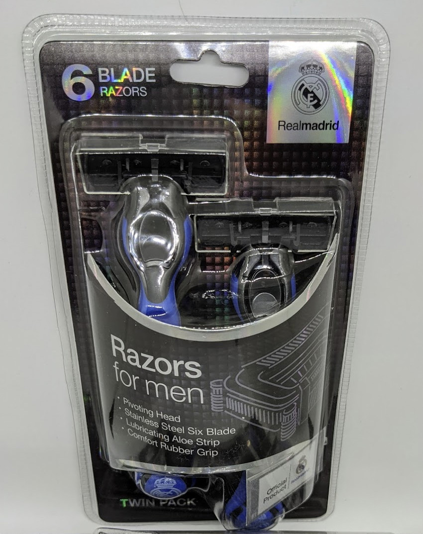 🆕 Real Madrid Men and Women’s 6 Blades Razor Official Product buy 1 Get 1 free!
