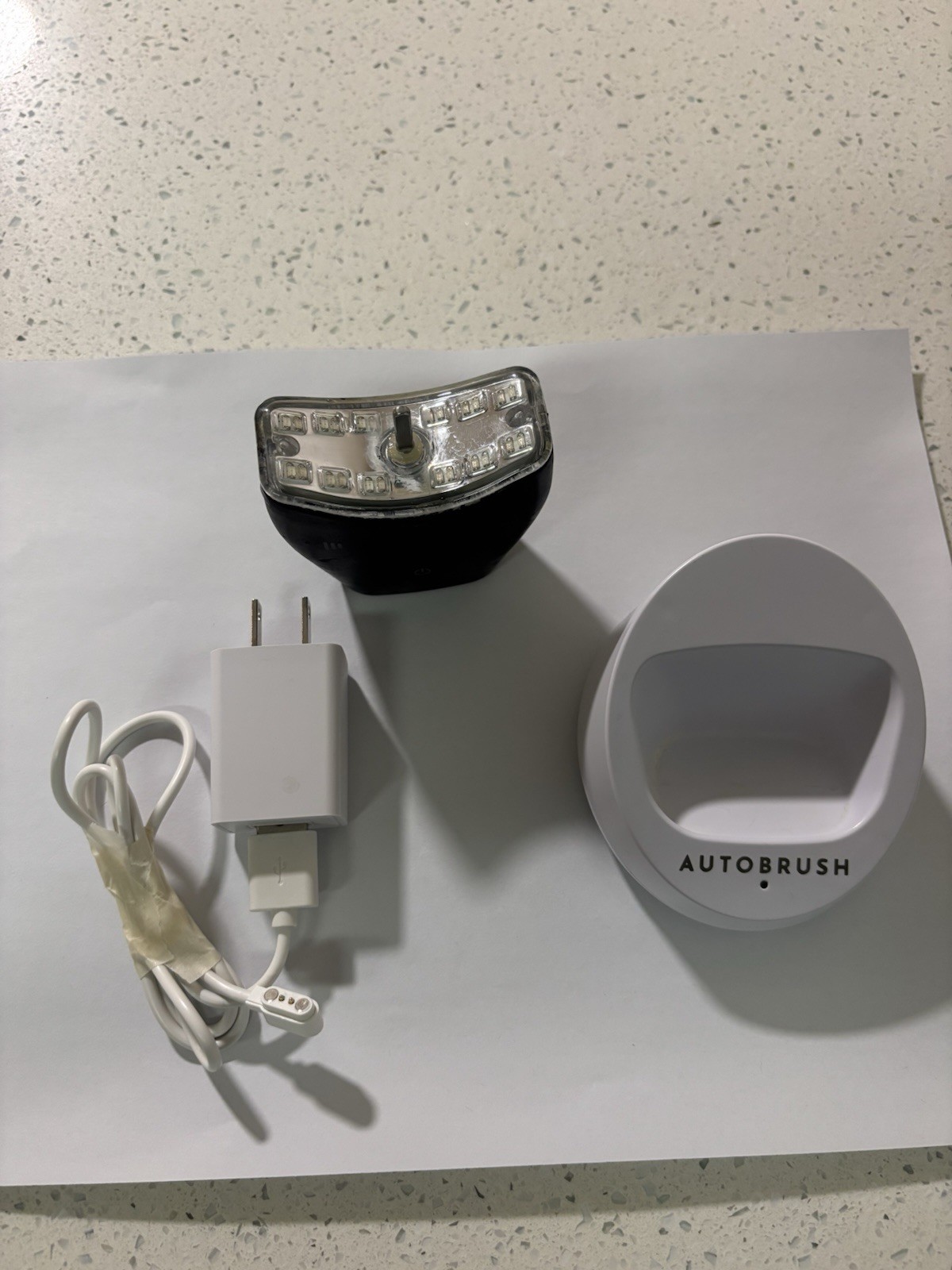 AutoBrush Replacement Charging Base Dock & LED Handle USB Charger Tested Works
