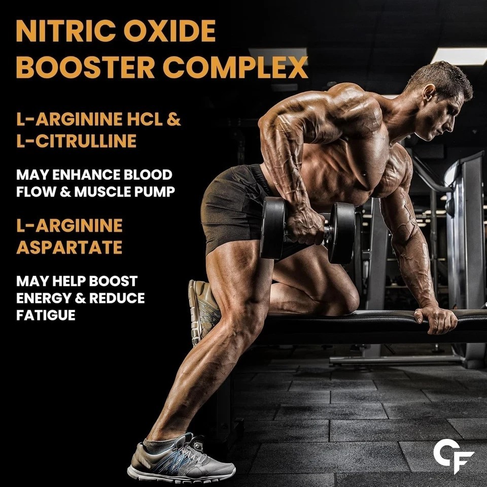 Nitric Oxide Supplement with L-Arginine HCL, AAKG, LCitrulline Malate, Beet Root