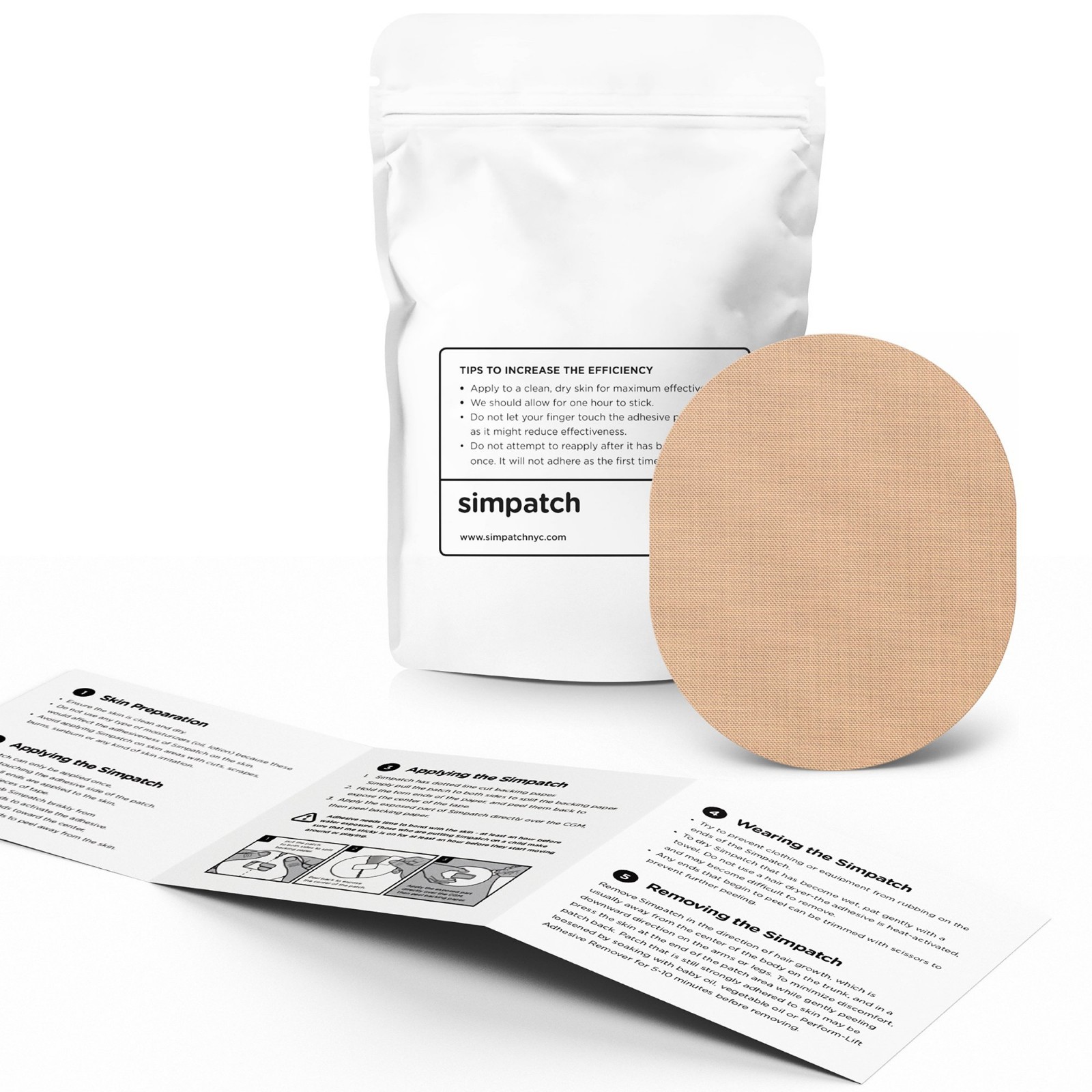 Waterproof Universal Adhesive Patches (25-Pack) – Skin-Friendly CGM Stickers, Be