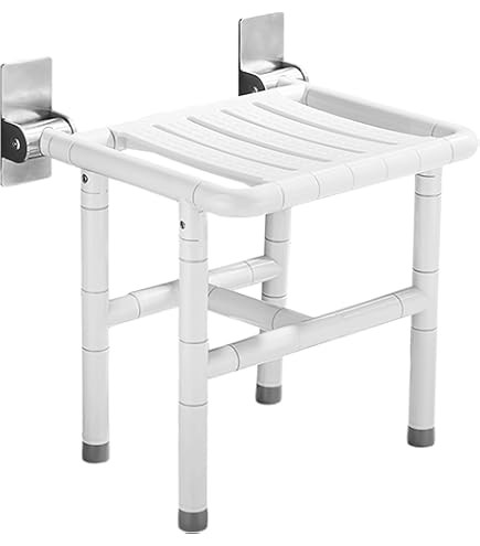 iHork 550lbs Folding Shower Seat Bench Wall Mounted Heavy Duty Bariatric ADA