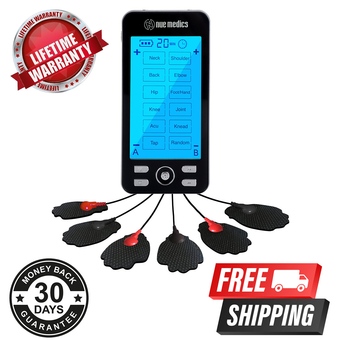 Tens Unit Muscle Stimulator Machine Pain Reliever Electrotherapy Massager Device