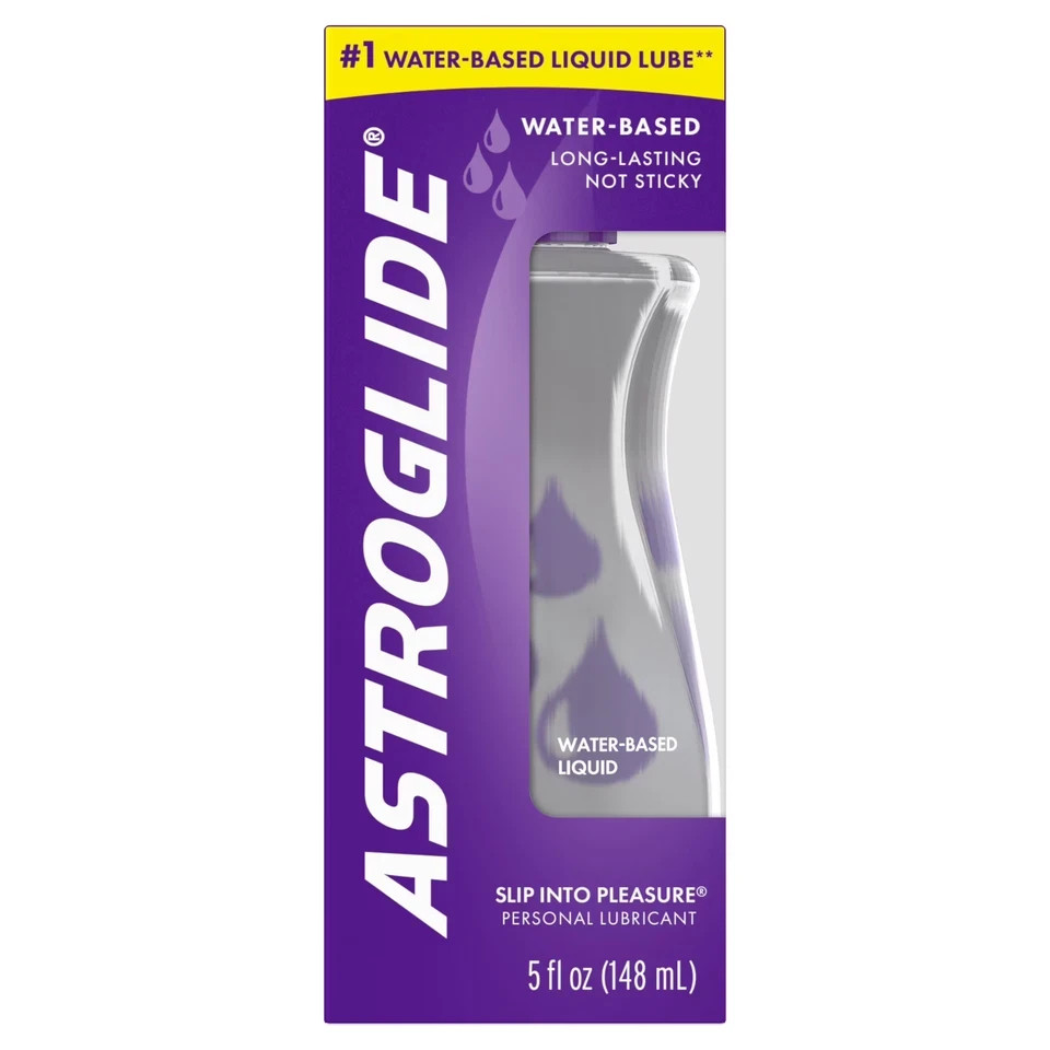 Astroglide Liquid Water Based Personal Lube Condom Compatible Lube 5 Oz