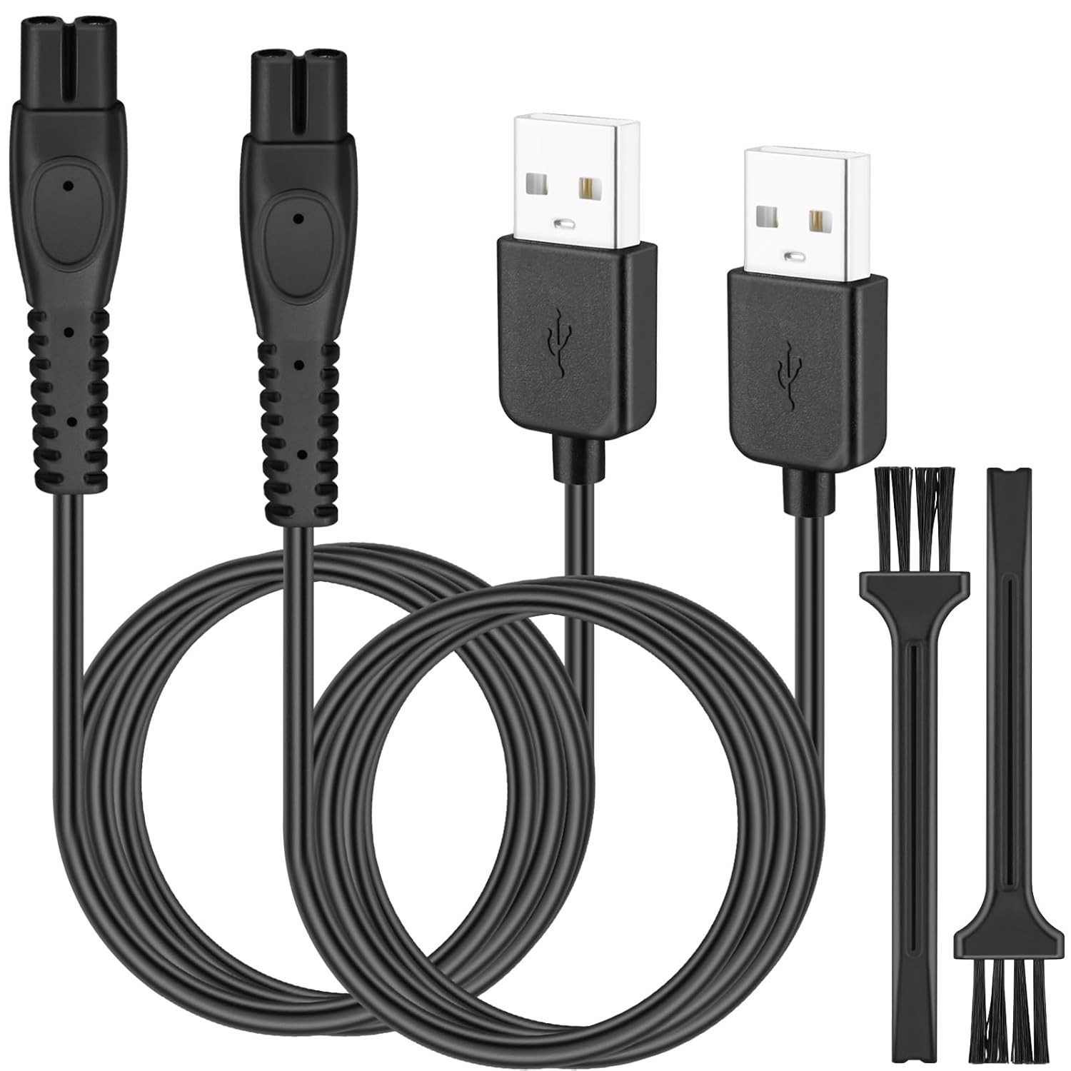 3Ft Shaver Charger Cord, 2 Pack 5V Electric Shaver USB Charging Cable Fits Most