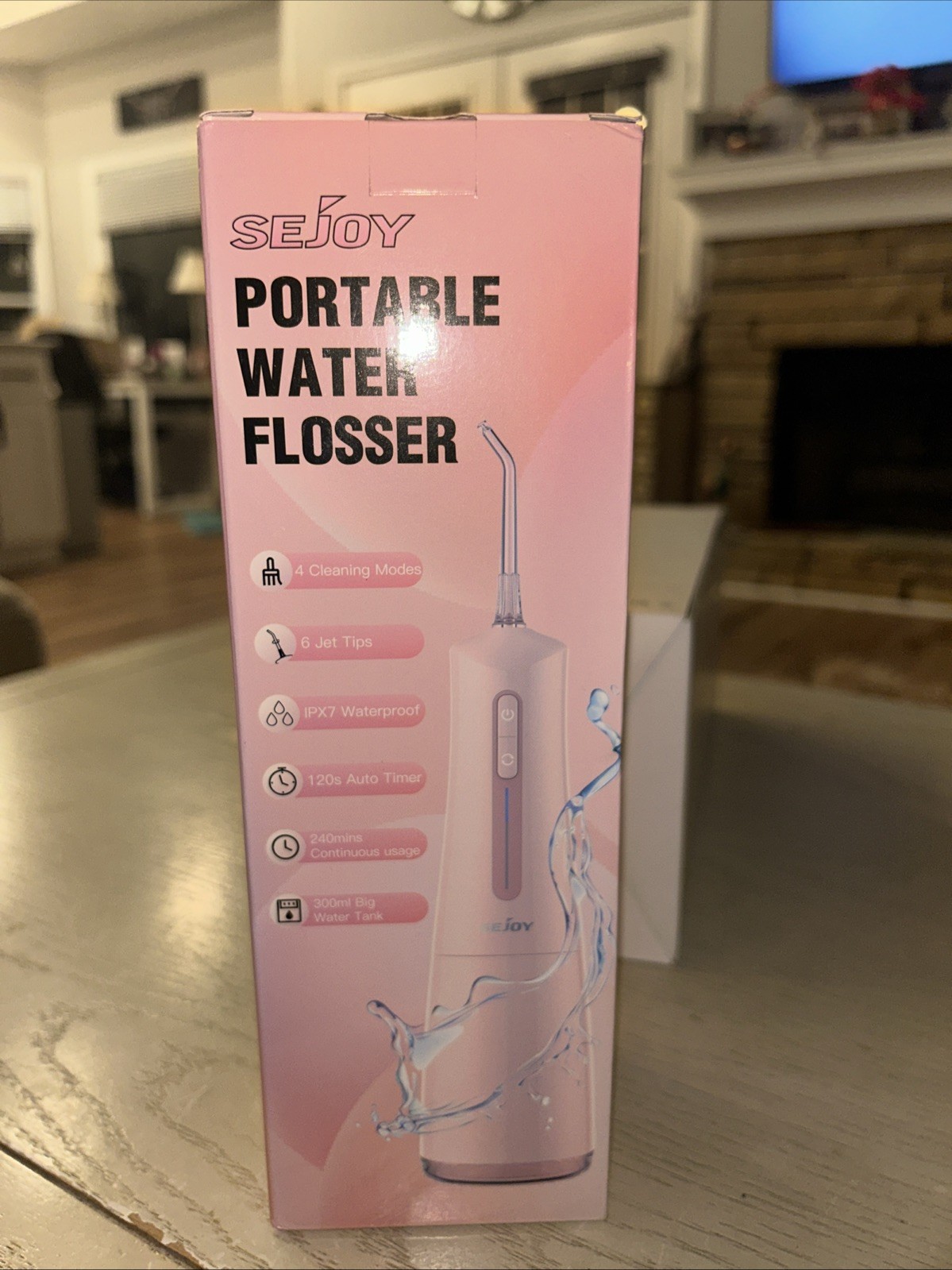 Portable Water Flosser 6 Jet Tips Rechargeable