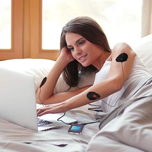 Tens Unit Rechargeable Muscle Stimulator Massager Pain Relief Dual Channel