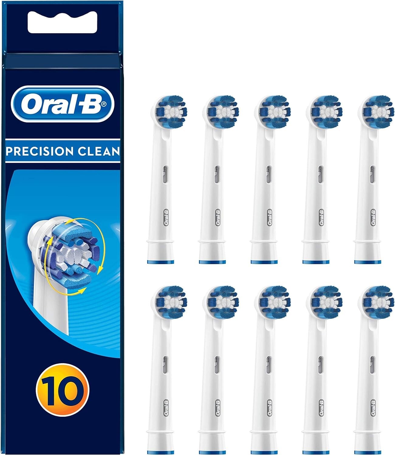Oral B Precision Clean EB 20 Replacement Brush Heads 10 Packs
