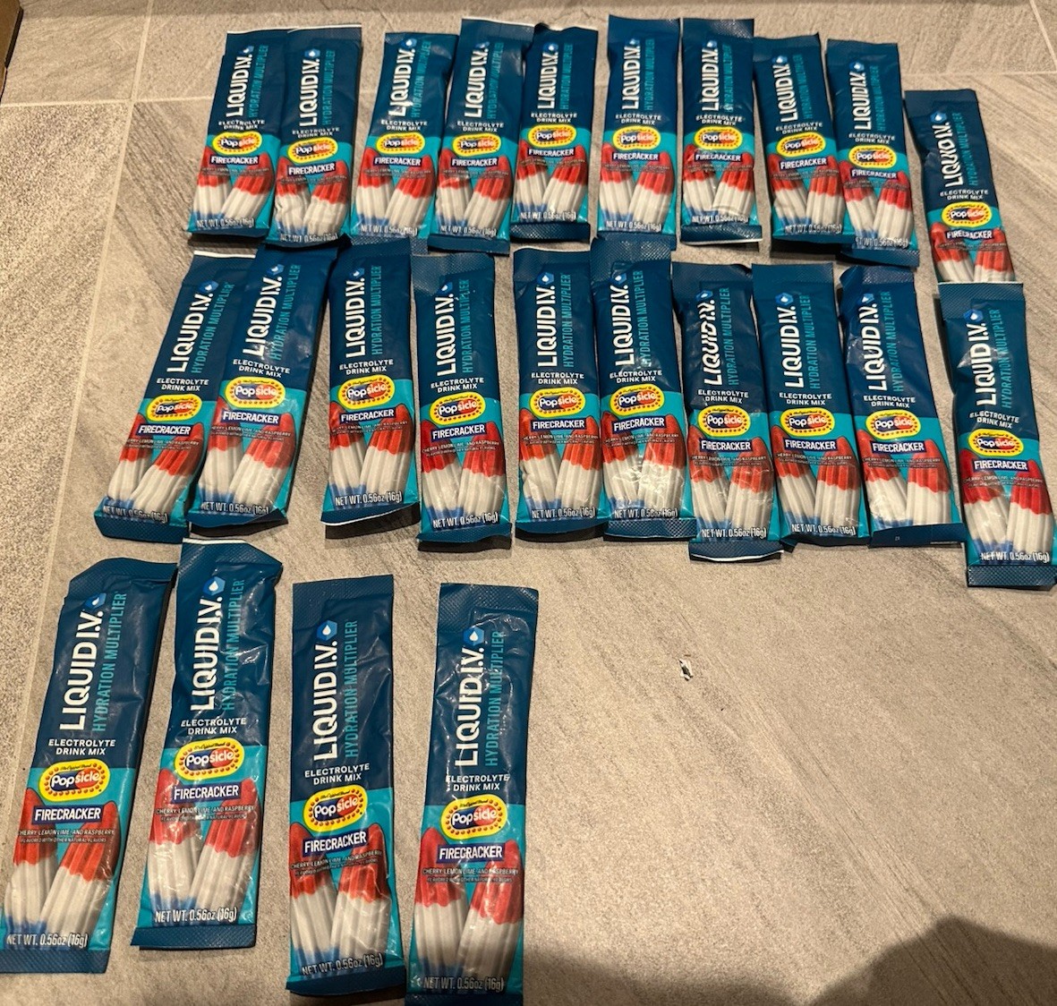 Liquid IV Firecracker Popsicle Hydration Multiplier Electrolytes 24Packs EXP2026