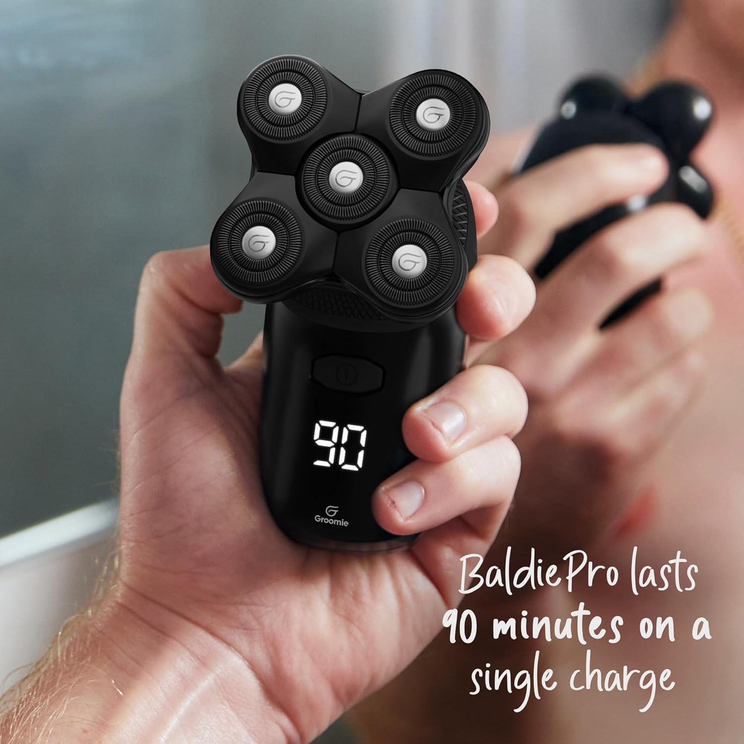 Groomie Charging Dock for Baldiepro Electric Head Shaver – Sleek Portable Chargi