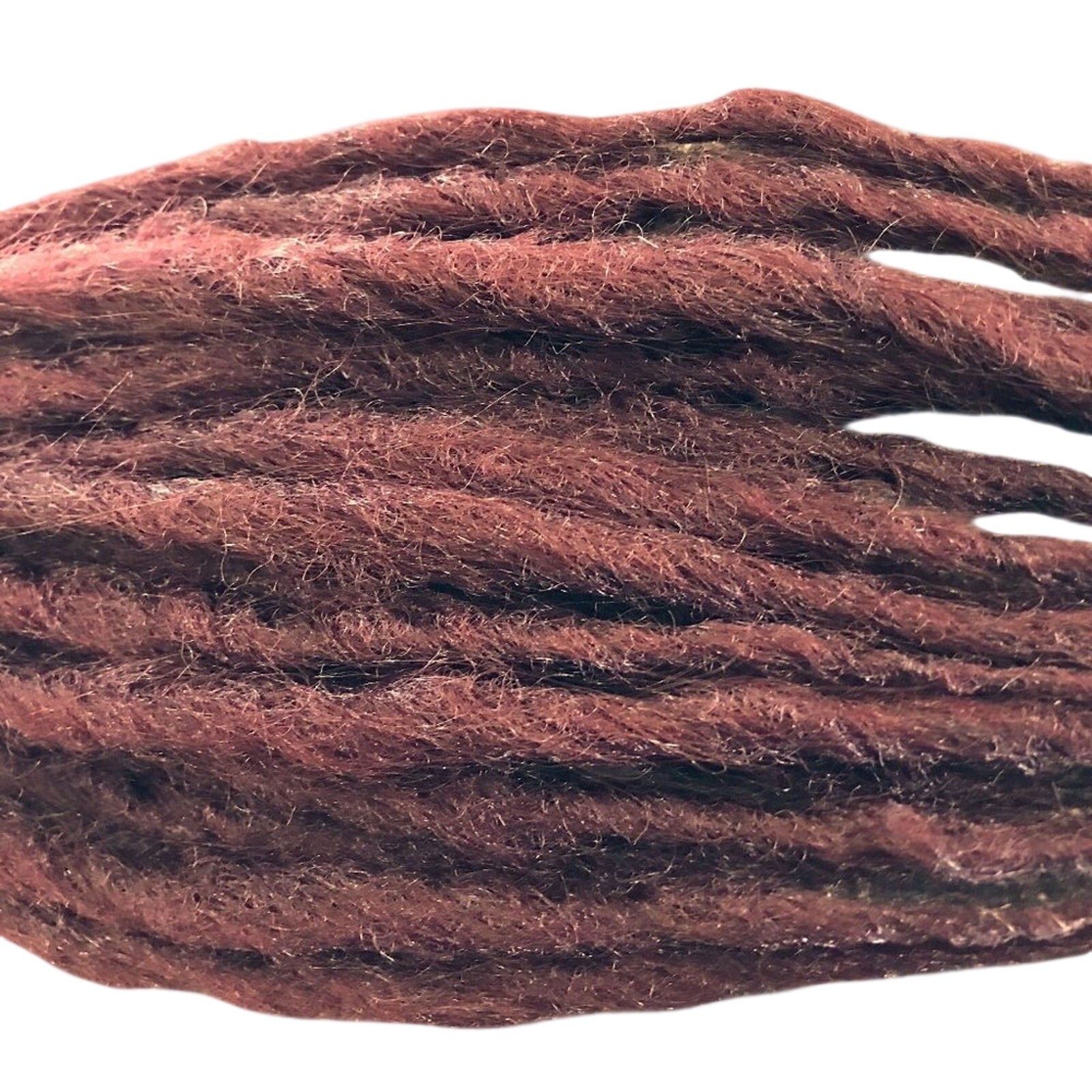 25 Burgundy Dark Auburn Brown Dreads Dreadlock Hair Extensions