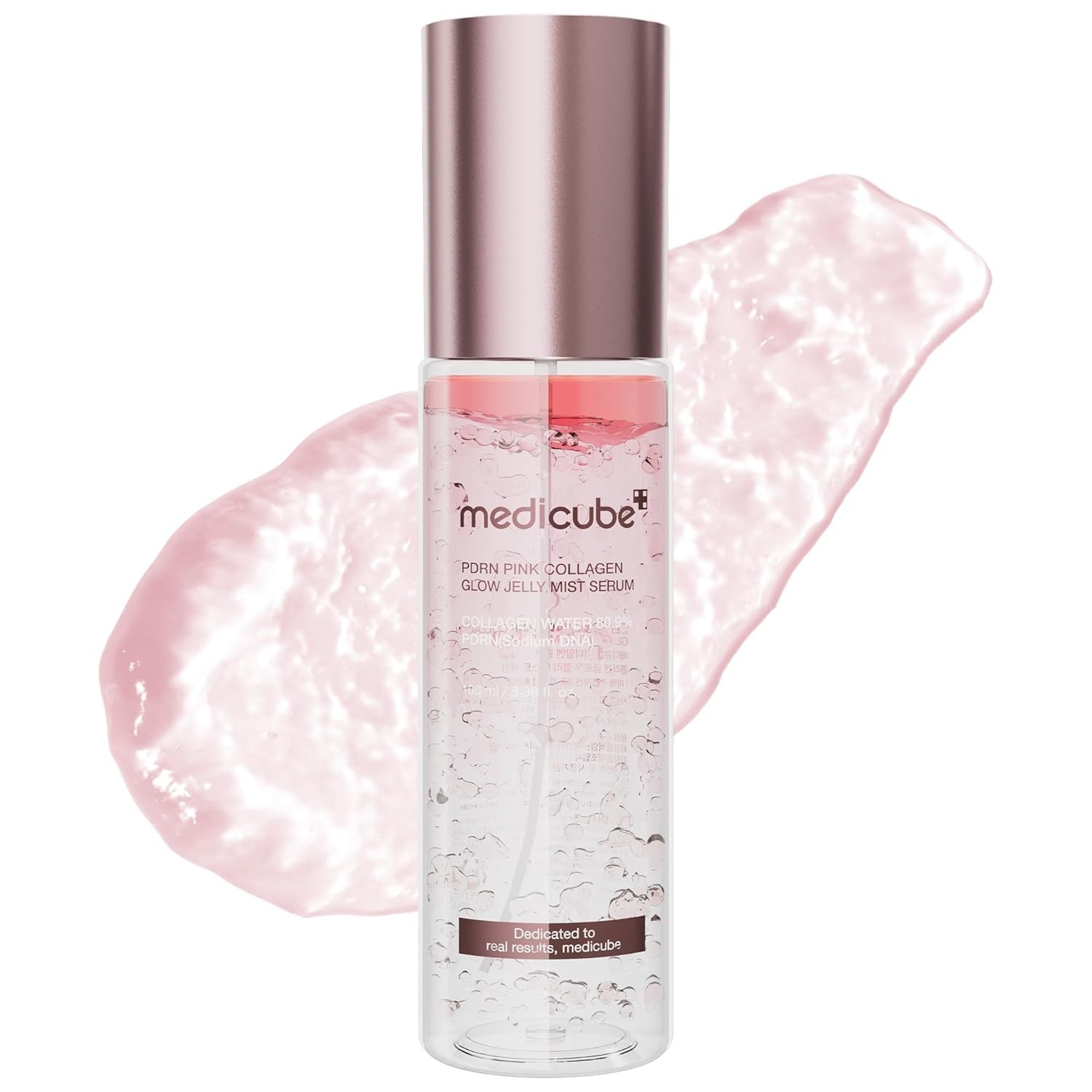 Medicube PDRN Pink Collagen Glow Jelly Mist Serum 100ml Hydrating Glass Skin